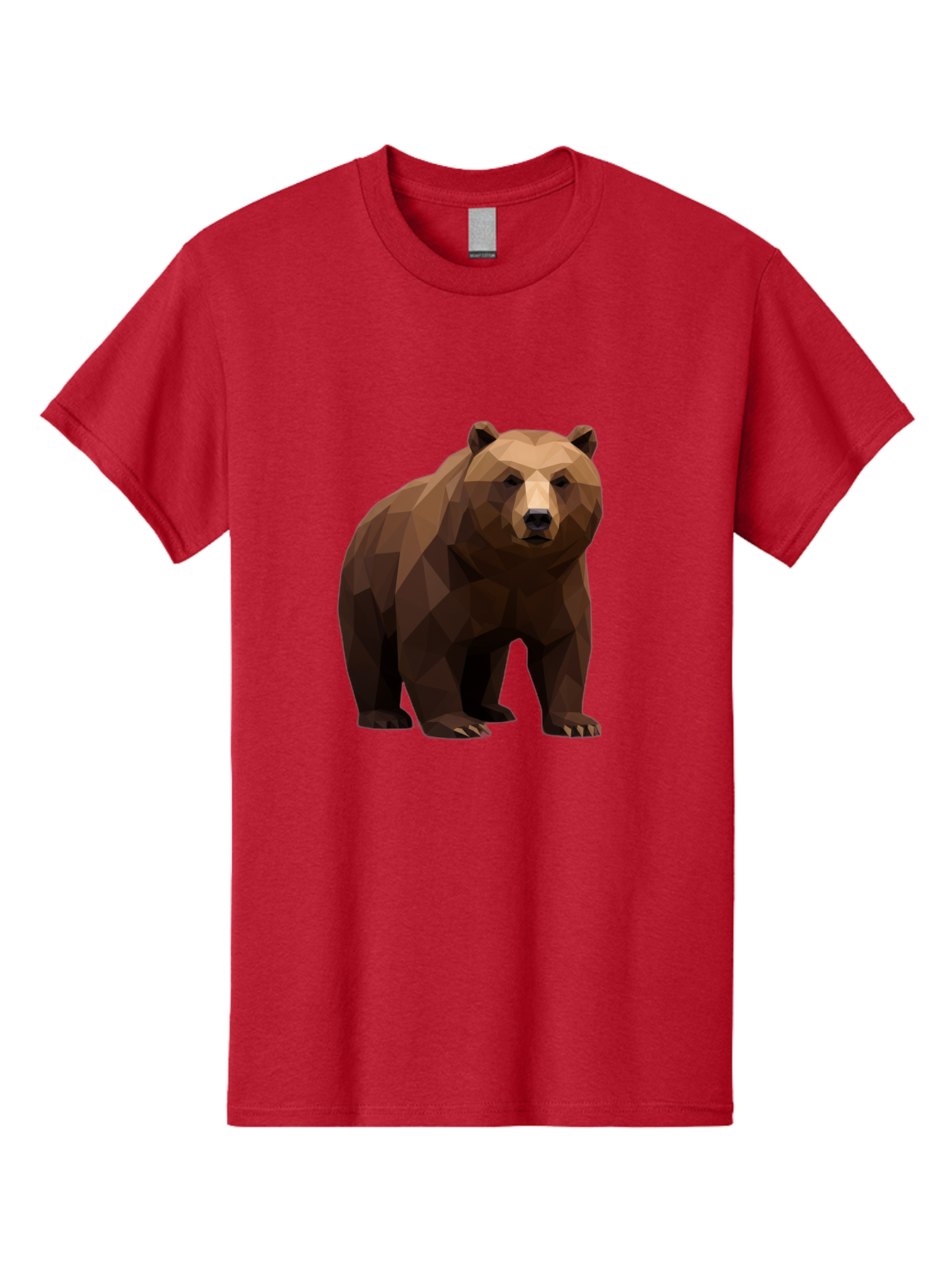Geometric-Bear-2 Men'S Graphic Tee, 100% Cotton, Comfortable Casual Summer Wear, Machine Washable, Vintage Camera, Old Camera, Antique Camera, Black Camera, Classic Photography, Photography Equipment, Nostalgic Device, Film Camera, Camera Art Baf124