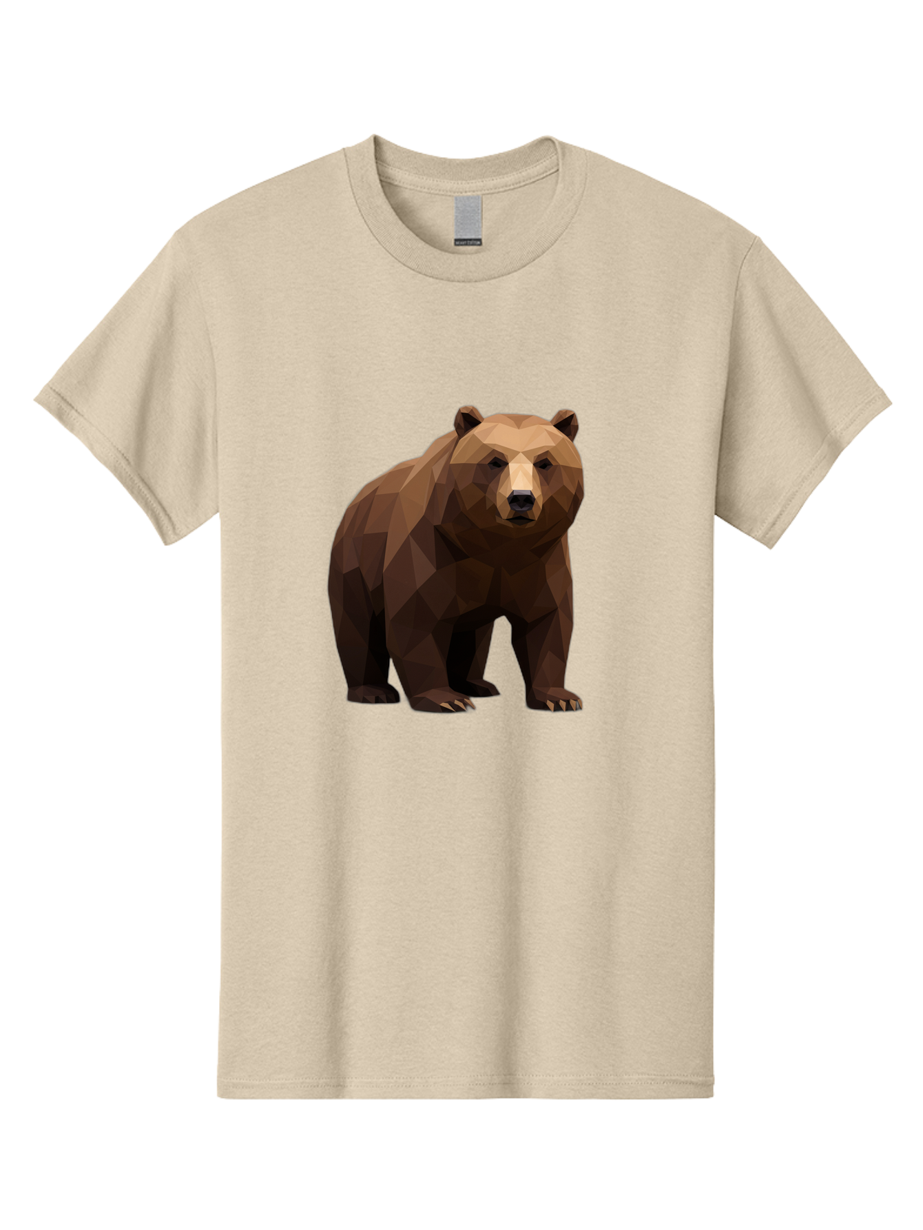 Geometric-Bear-2 Men'S Graphic Tee, 100% Cotton, Comfortable Casual Summer Wear, Machine Washable, Vintage Camera, Old Camera, Antique Camera, Black Camera, Classic Photography, Photography Equipment, Nostalgic Device, Film Camera, Camera Art Baf124