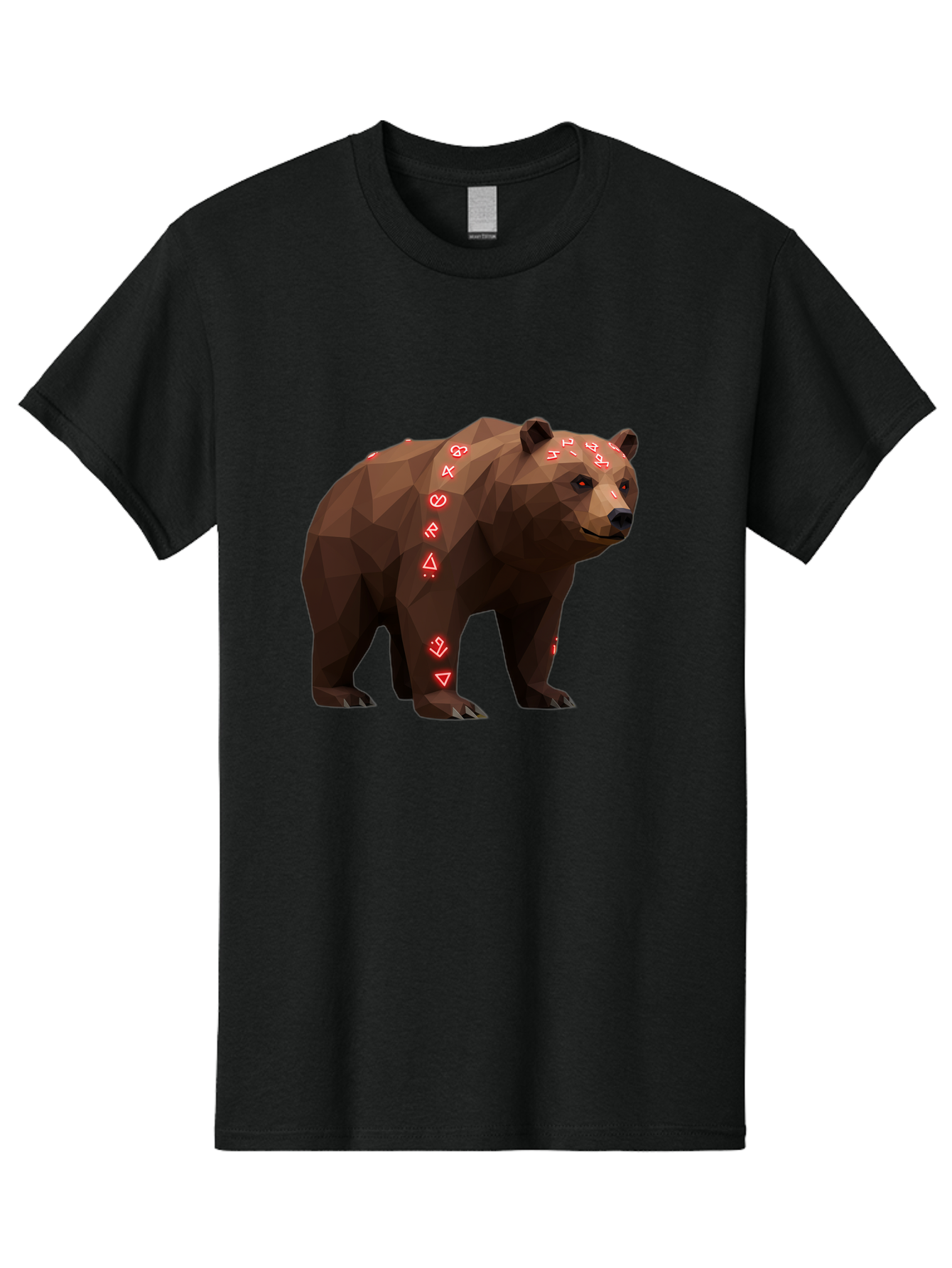 Geometric-Bear Men'S Graphic Tee, 100% Cotton, Comfortable Casual Summer Wear, Machine Washable, Vintage Camera, Old Camera, Antique Camera, Black Camera, Classic Photography, Photography Equipment, Nostalgic Device, Film Camera, Camera Art Baf125