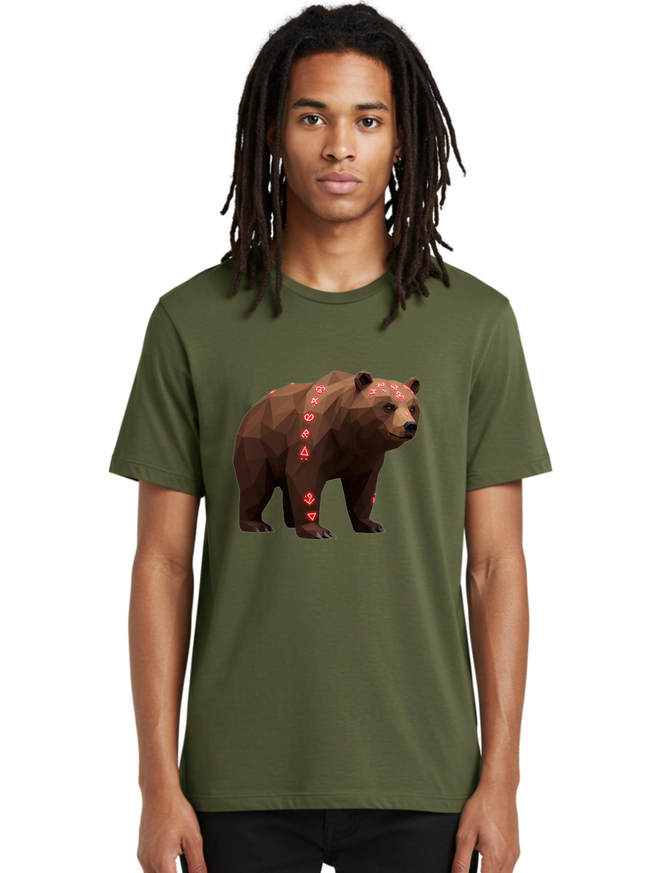 Geometric-Bear Men'S Graphic Tee, 100% Cotton, Comfortable Casual Summer Wear, Machine Washable, Vintage Camera, Old Camera, Antique Camera, Black Camera, Classic Photography, Photography Equipment, Nostalgic Device, Film Camera, Camera Art Baf125