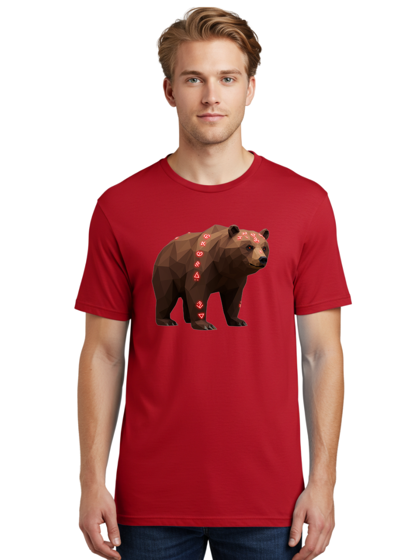 Geometric-Bear Men'S Graphic Tee, 100% Cotton, Comfortable Casual Summer Wear, Machine Washable, Vintage Camera, Old Camera, Antique Camera, Black Camera, Classic Photography, Photography Equipment, Nostalgic Device, Film Camera, Camera Art Baf125