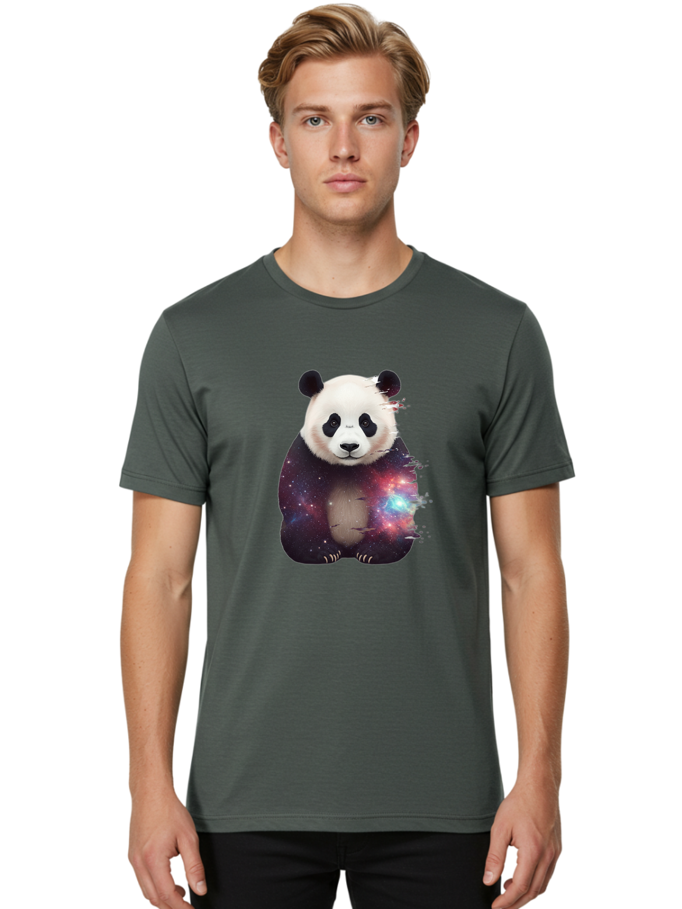 Giant-Panda-Space Men'S Graphic Tee, 100% Cotton, Comfortable Casual Summer Wear, Machine Washable, Vintage Camera, Old Camera, Antique Camera, Black Camera, Classic Photography, Photography Equipment, Nostalgic Device, Film Camera, Camera Art Baf126