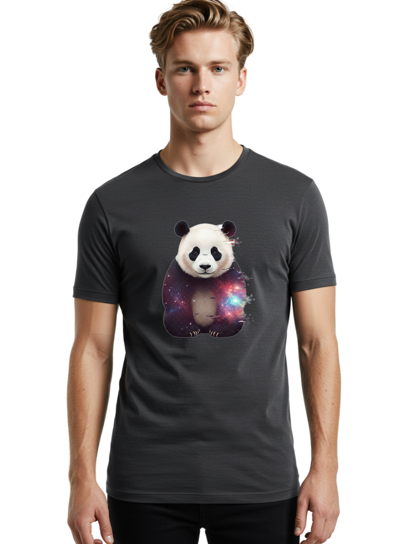Giant-Panda-Space Men'S Graphic Tee, 100% Cotton, Comfortable Casual Summer Wear, Machine Washable, Vintage Camera, Old Camera, Antique Camera, Black Camera, Classic Photography, Photography Equipment, Nostalgic Device, Film Camera, Camera Art Baf126