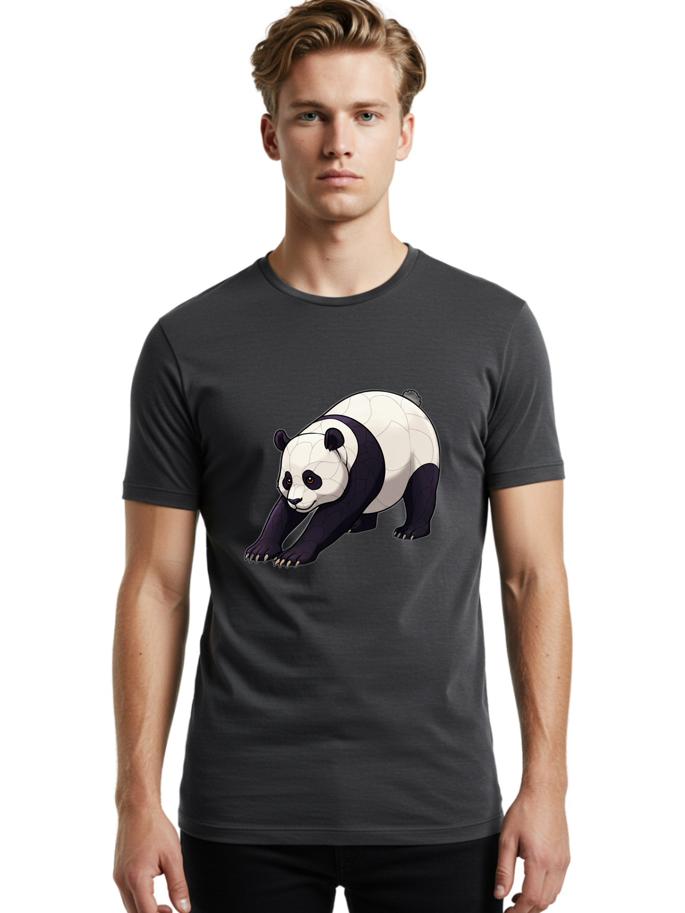 Giant-Panda Men'S Graphic Tee, 100% Cotton, Comfortable Casual Summer Wear, Machine Washable, Vintage Camera, Old Camera, Antique Camera, Black Camera, Classic Photography, Photography Equipment, Nostalgic Device, Film Camera, Camera Art Baf127