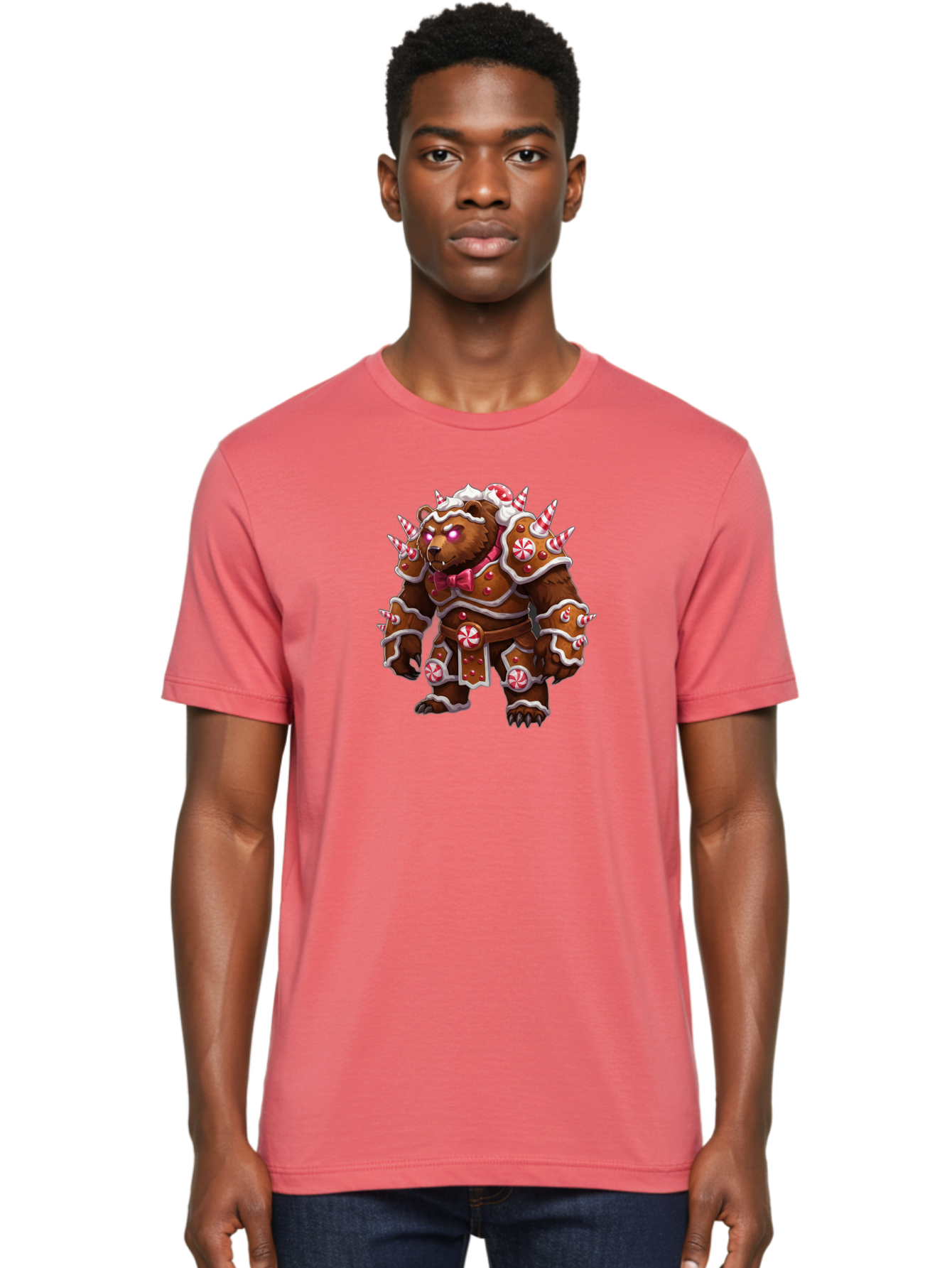 Gingerbread-Bear Men'S Graphic Tee, 100% Cotton, Comfortable Casual Summer Wear, Machine Washable, Vintage Camera, Old Camera, Antique Camera, Black Camera, Classic Photography, Photography Equipment, Nostalgic Device, Film Camera, Camera Art Baf128