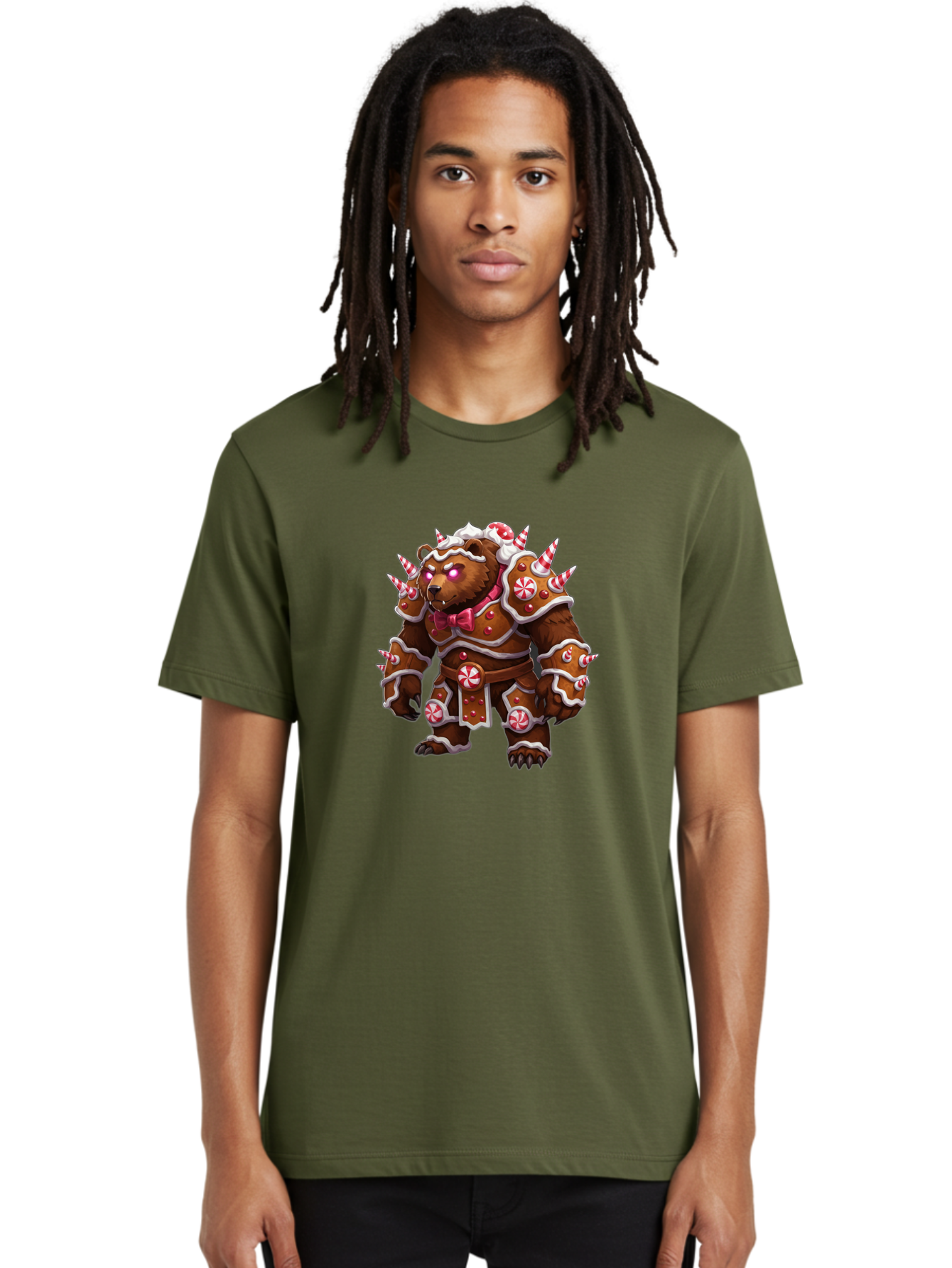Gingerbread-Bear Men'S Graphic Tee, 100% Cotton, Comfortable Casual Summer Wear, Machine Washable, Vintage Camera, Old Camera, Antique Camera, Black Camera, Classic Photography, Photography Equipment, Nostalgic Device, Film Camera, Camera Art Baf128