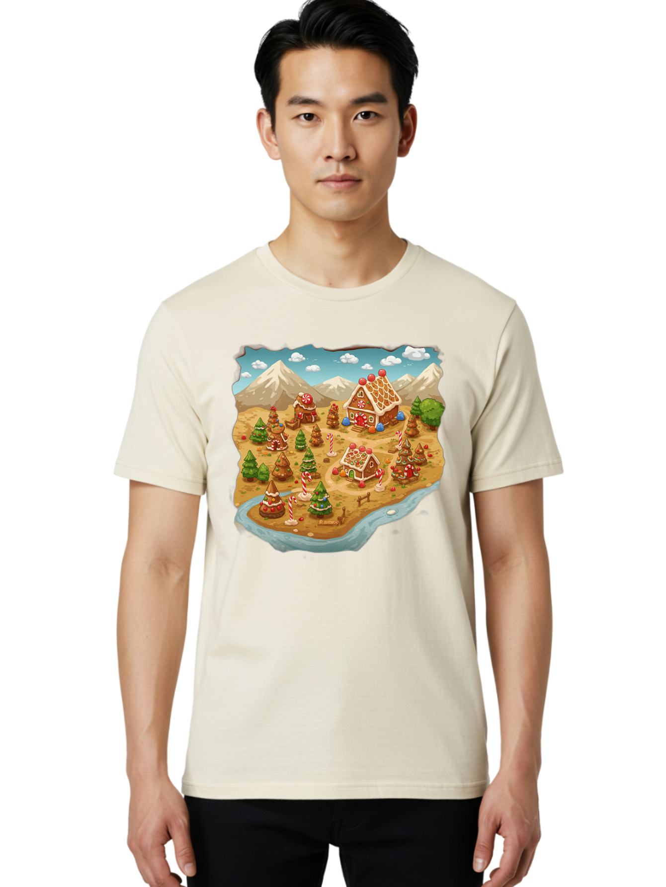 Gingerbread-Village Men'S Graphic Tee, 100% Cotton, Comfortable Casual Summer Wear, Machine Washable, Vintage Camera, Old Camera, Antique Camera, Black Camera, Classic Photography, Photography Equipment, Nostalgic Device, Film Camera, Baf129