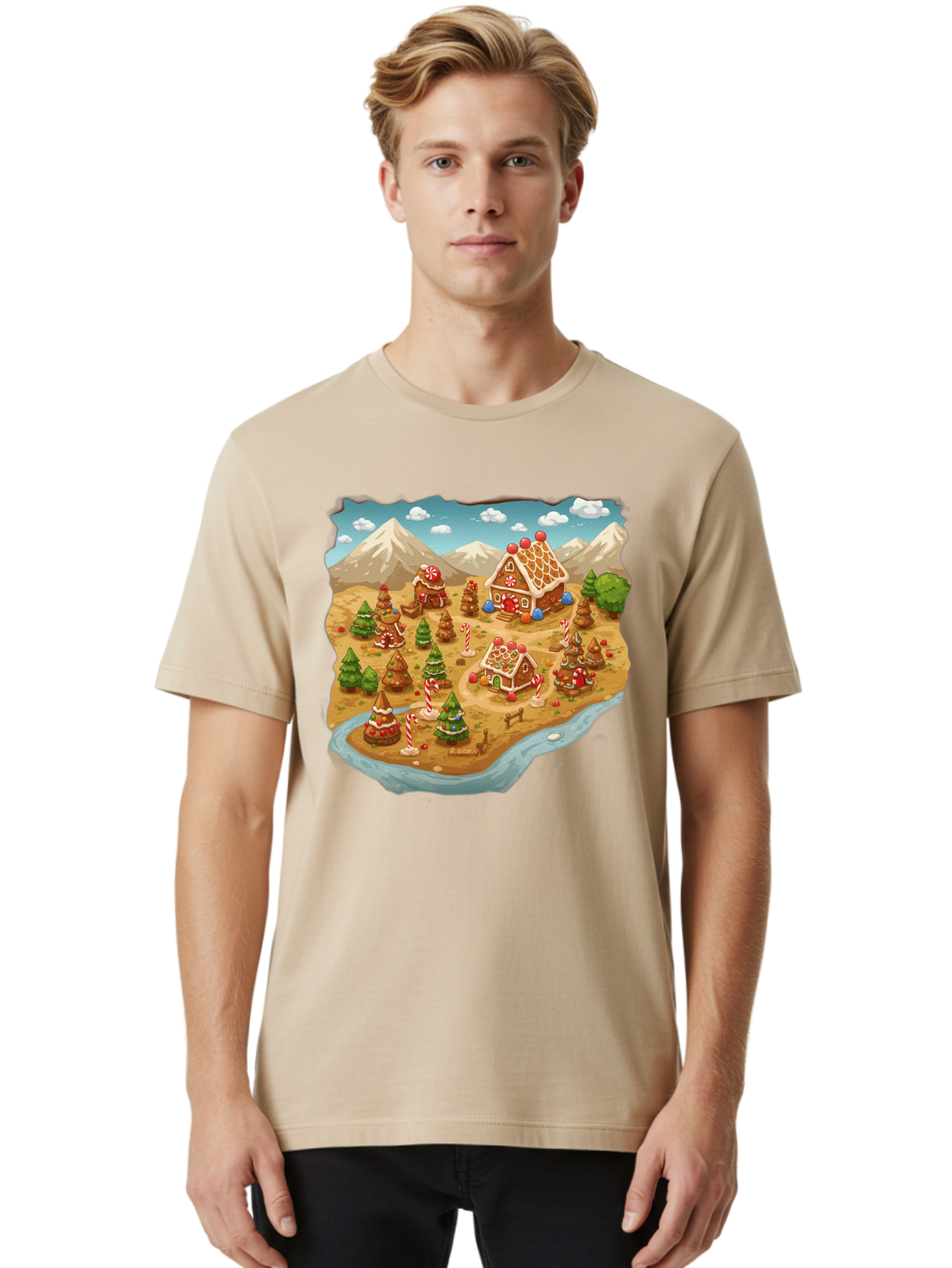 Gingerbread-Village Men'S Graphic Tee, 100% Cotton, Comfortable Casual Summer Wear, Machine Washable, Vintage Camera, Old Camera, Antique Camera, Black Camera, Classic Photography, Photography Equipment, Nostalgic Device, Film Camera, Baf129