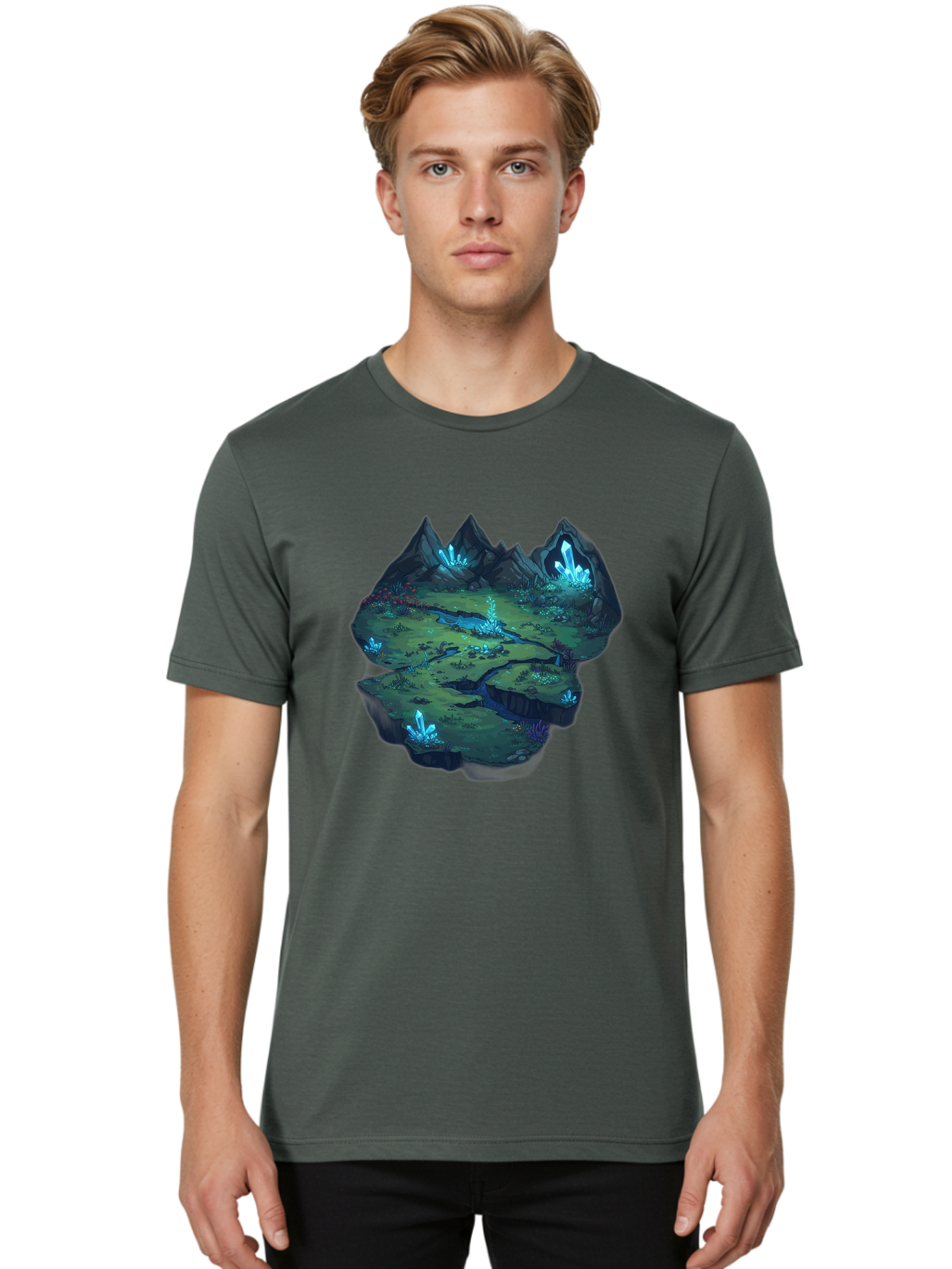Glowing-Crystals Men'S Graphic Tee, 100% Cotton, Comfortable Casual Summer Wear, Machine Washable, Vintage Camera, Old Camera, Antique Camera, Black Camera, Classic Photography, Photography Equipment, Nostalgic Device, Film Camera, Camera Art Baf131