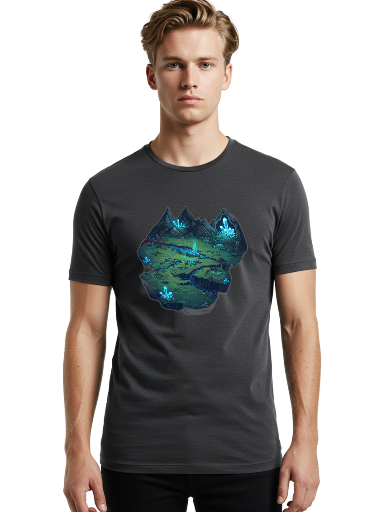 Glowing-Crystals Men'S Graphic Tee, 100% Cotton, Comfortable Casual Summer Wear, Machine Washable, Vintage Camera, Old Camera, Antique Camera, Black Camera, Classic Photography, Photography Equipment, Nostalgic Device, Film Camera, Camera Art Baf131
