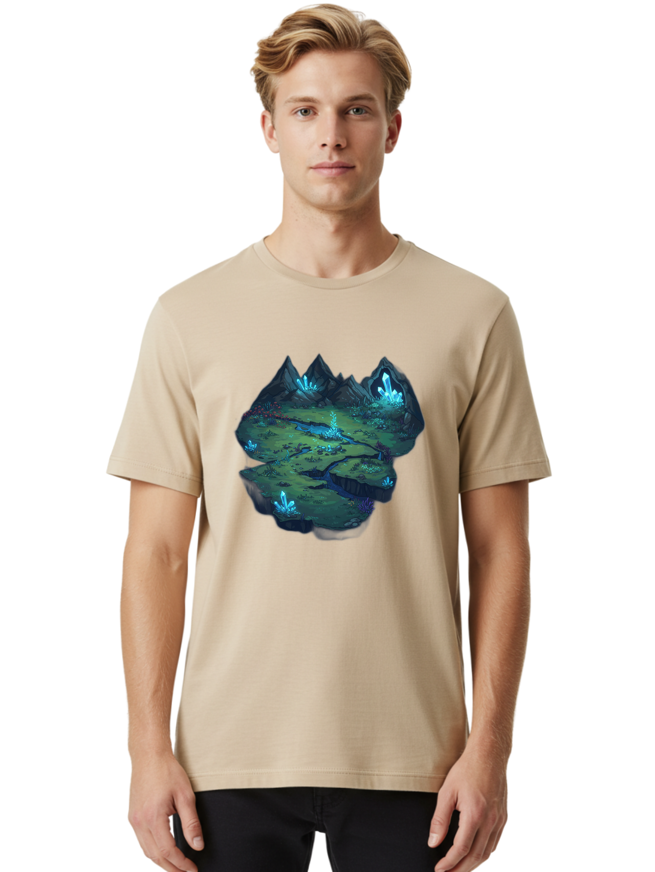 Glowing-Crystals Men'S Graphic Tee, 100% Cotton, Comfortable Casual Summer Wear, Machine Washable, Vintage Camera, Old Camera, Antique Camera, Black Camera, Classic Photography, Photography Equipment, Nostalgic Device, Film Camera, Camera Art Baf131