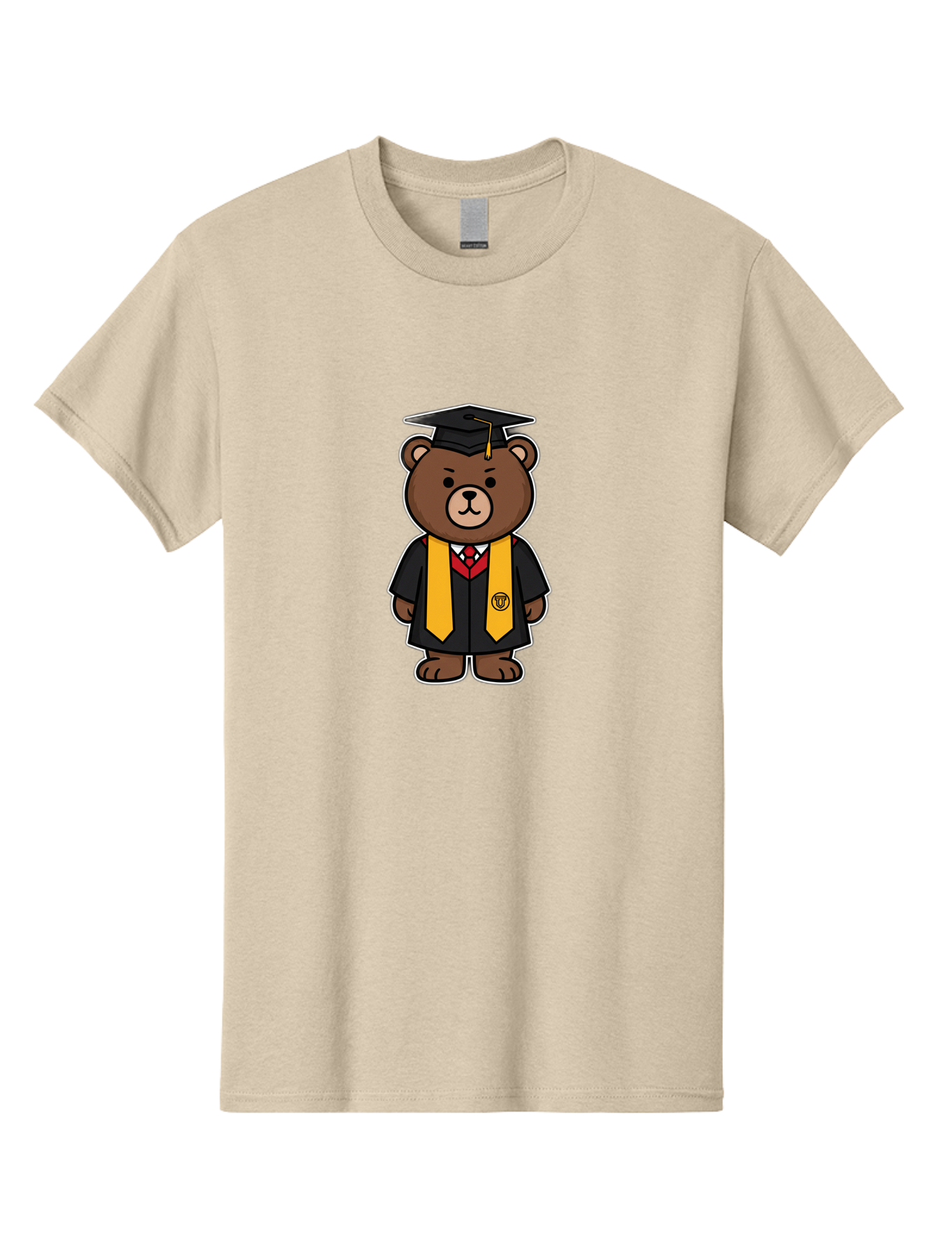 Graduation-Bear Men'S Graphic Tee, 100% Cotton, Comfortable Casual Summer Wear, Machine Washable, Vintage Camera, Old Camera, Antique Camera, Black Camera, Classic Photography, Photography Equipment, Nostalgic Device, Film Camera, Camera Art Baf134