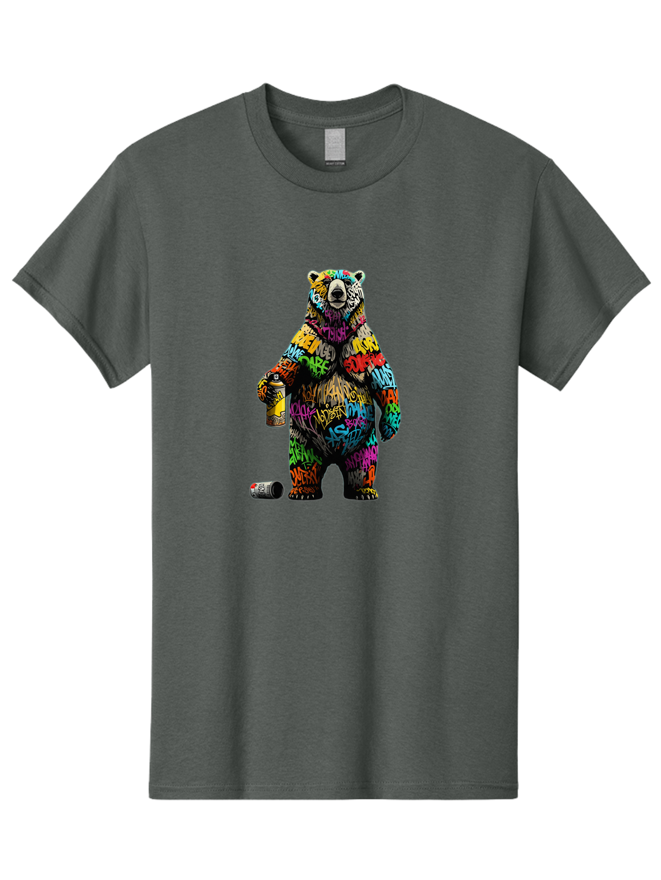 Graffiti-Bear Men'S Graphic Tee, 100% Cotton, Comfortable Casual Summer Wear, Machine Washable, Vintage Camera, Old Camera, Antique Camera, Black Camera, Classic Photography, Photography Equipment, Nostalgic Device, Film Camera, Camera Art Baf135