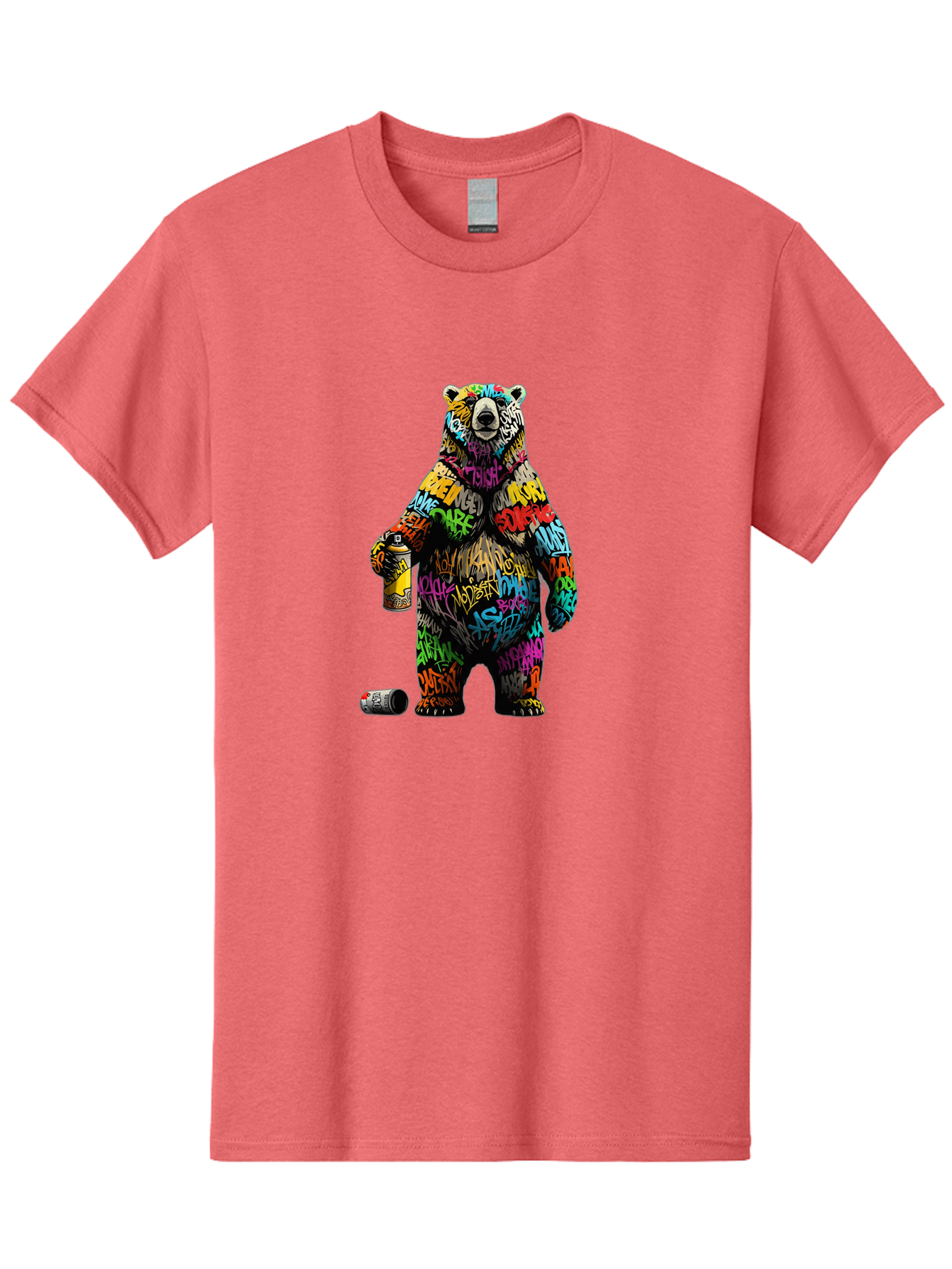 Graffiti-Bear Men'S Graphic Tee, 100% Cotton, Comfortable Casual Summer Wear, Machine Washable, Vintage Camera, Old Camera, Antique Camera, Black Camera, Classic Photography, Photography Equipment, Nostalgic Device, Film Camera, Camera Art Baf135