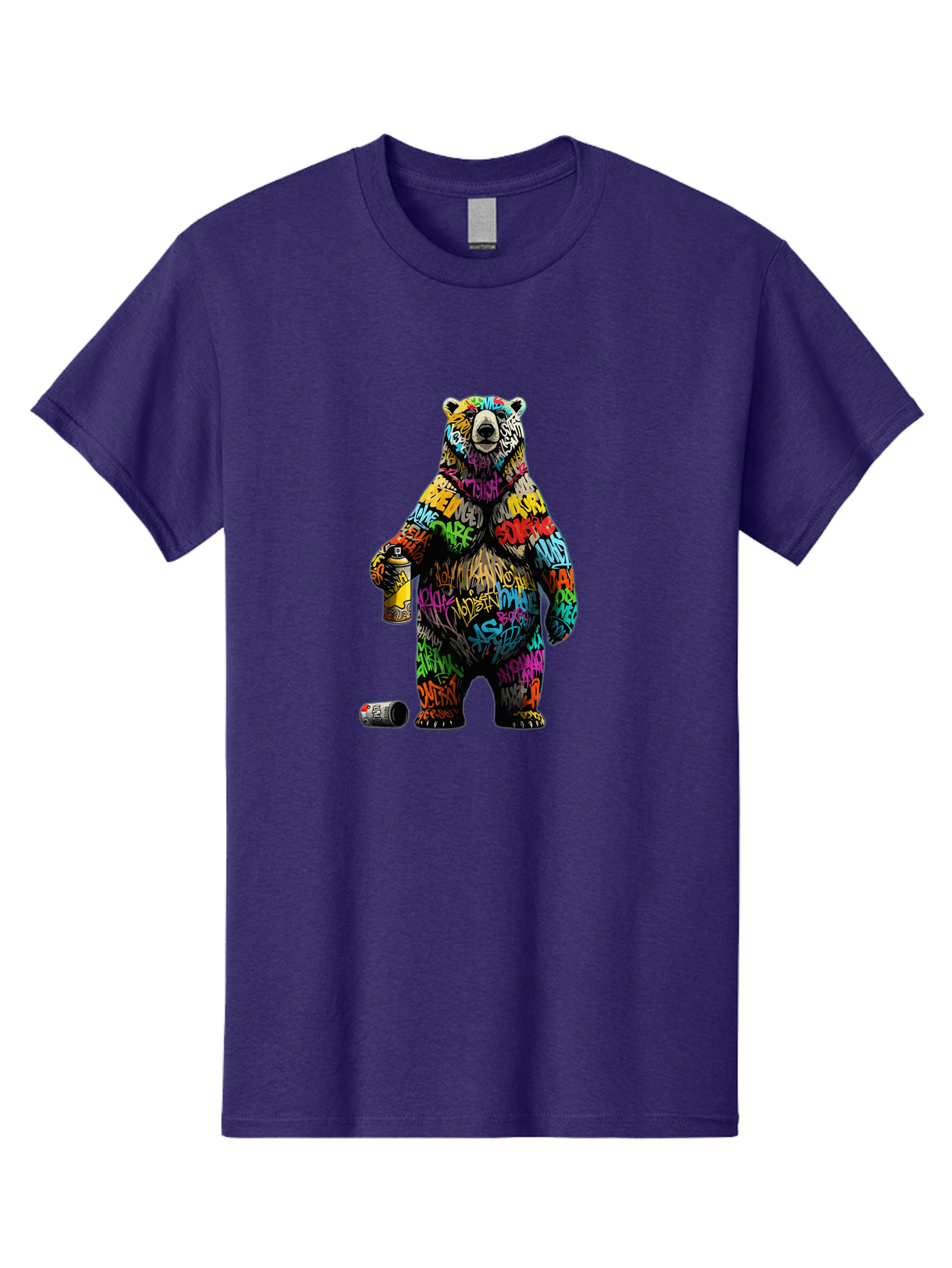 Graffiti-Bear Men'S Graphic Tee, 100% Cotton, Comfortable Casual Summer Wear, Machine Washable, Vintage Camera, Old Camera, Antique Camera, Black Camera, Classic Photography, Photography Equipment, Nostalgic Device, Film Camera, Camera Art Baf135