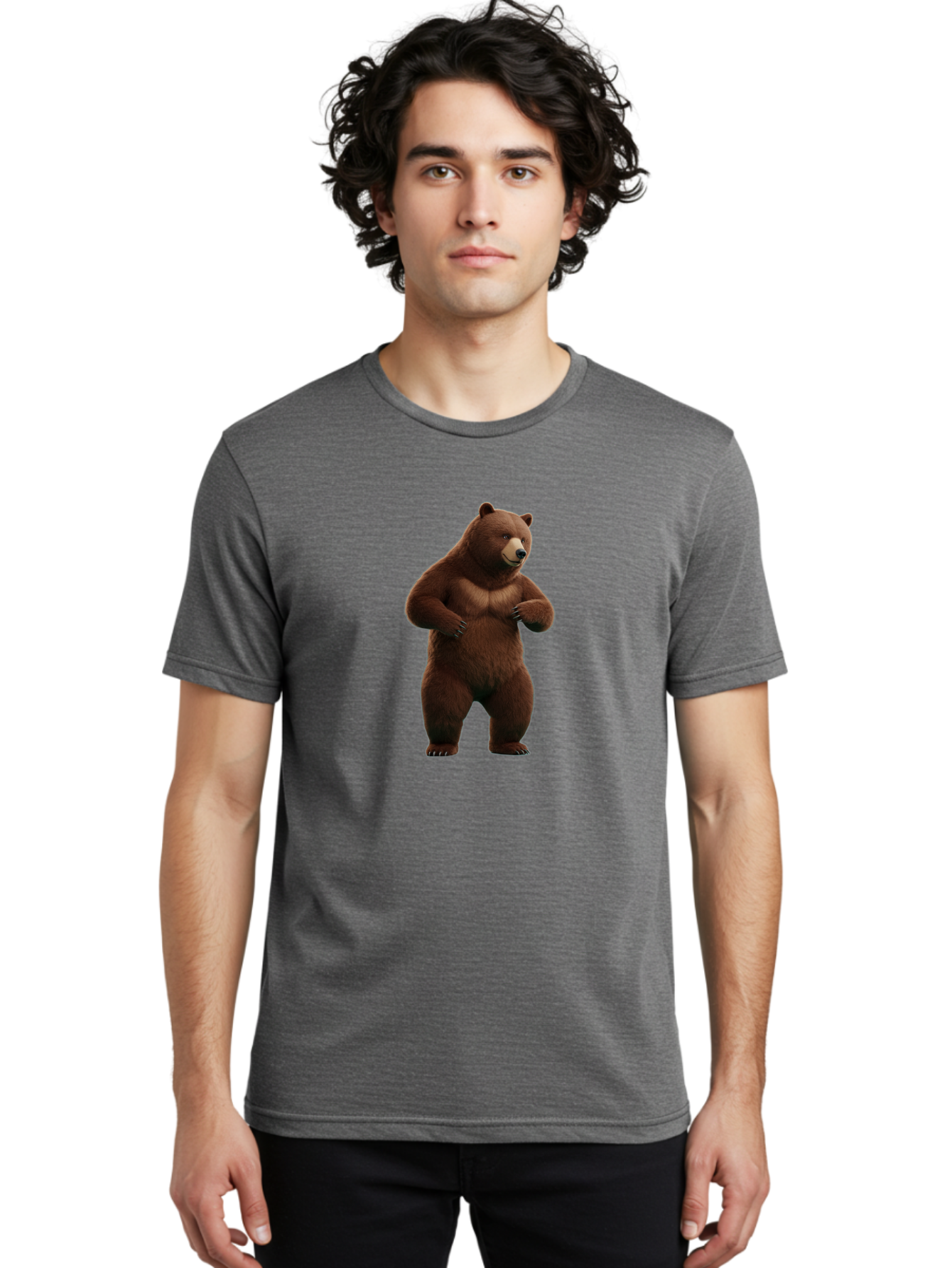 Grizzly-Bear Men'S Graphic Tee, 100% Cotton, Comfortable Casual Summer Wear, Machine Washable, Vintage Camera, Old Camera, Antique Camera, Black Camera, Classic Photography, Photography Equipment, Nostalgic Device, Film Camera, Camera Art Baf137
