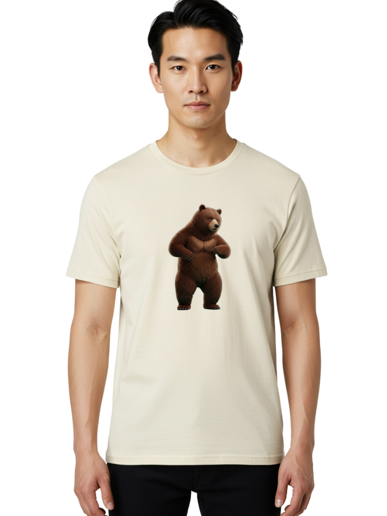 Grizzly-Bear Men'S Graphic Tee, 100% Cotton, Comfortable Casual Summer Wear, Machine Washable, Vintage Camera, Old Camera, Antique Camera, Black Camera, Classic Photography, Photography Equipment, Nostalgic Device, Film Camera, Camera Art Baf137
