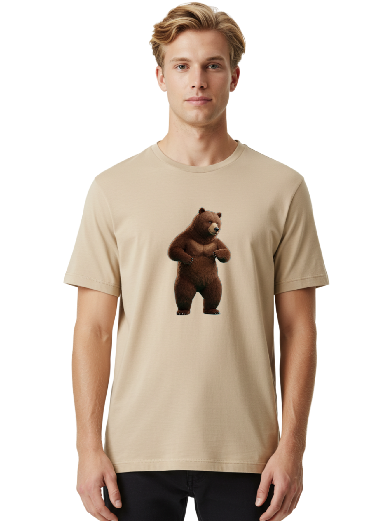 Grizzly-Bear Men'S Graphic Tee, 100% Cotton, Comfortable Casual Summer Wear, Machine Washable, Vintage Camera, Old Camera, Antique Camera, Black Camera, Classic Photography, Photography Equipment, Nostalgic Device, Film Camera, Camera Art Baf137