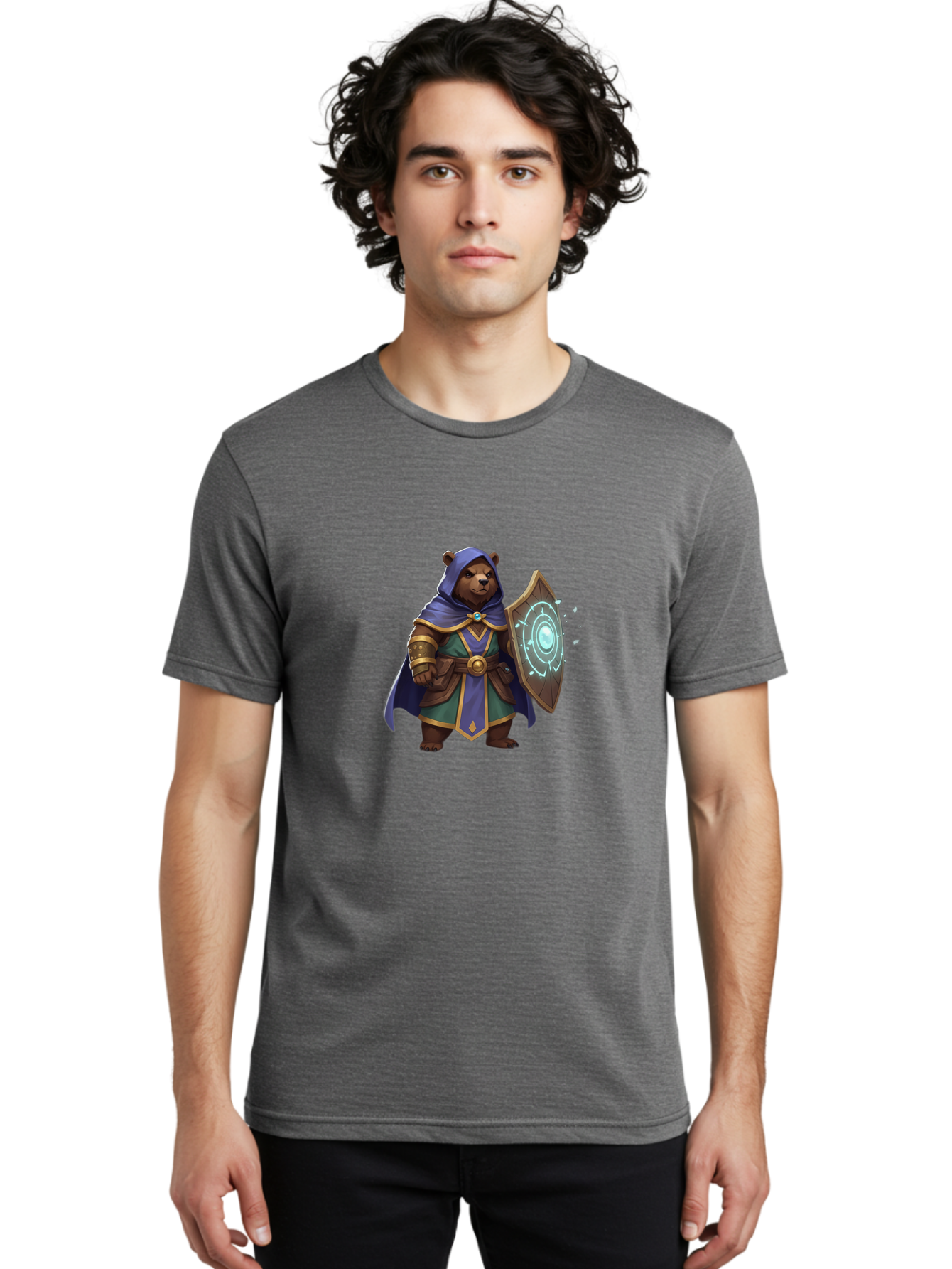Guardian-Bear Men'S Graphic Tee, 100% Cotton, Comfortable Casual Summer Wear, Machine Washable, Vintage Camera, Old Camera, Antique Camera, Black Camera, Classic Photography, Photography Equipment, Nostalgic Device, Film Camera, Camera Art Baf141