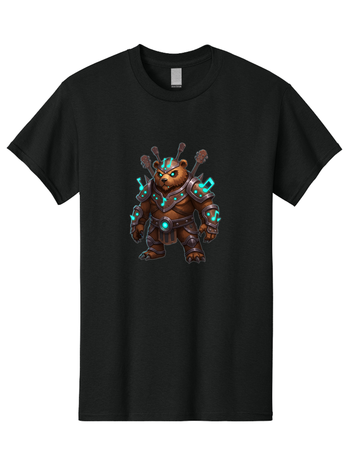 Guitar-Bear-Knight Men'S Graphic Tee, 100% Cotton, Comfortable Casual Summer Wear, Machine Washable, Vintage Camera, Old Camera, Antique Camera, Black Camera, Classic Photography, Photography Equipment, Nostalgic Device, Film Camera, Baf142