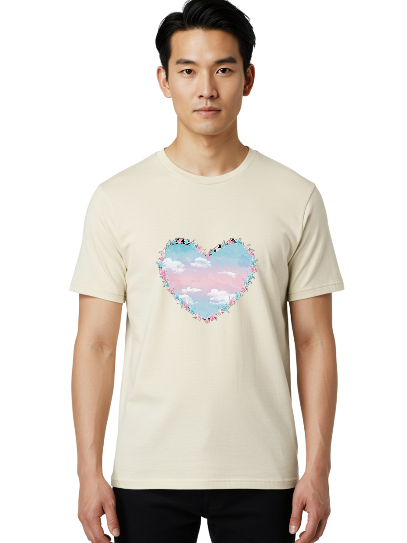 Heart-Shaped-Sky Men'S Graphic Tee, 100% Cotton, Comfortable Casual Summer Wear, Machine Washable, Vintage Camera, Old Camera, Antique Camera, Black Camera, Classic Photography, Photography Equipment, Nostalgic Device, Film Camera, Camera Art Baf144