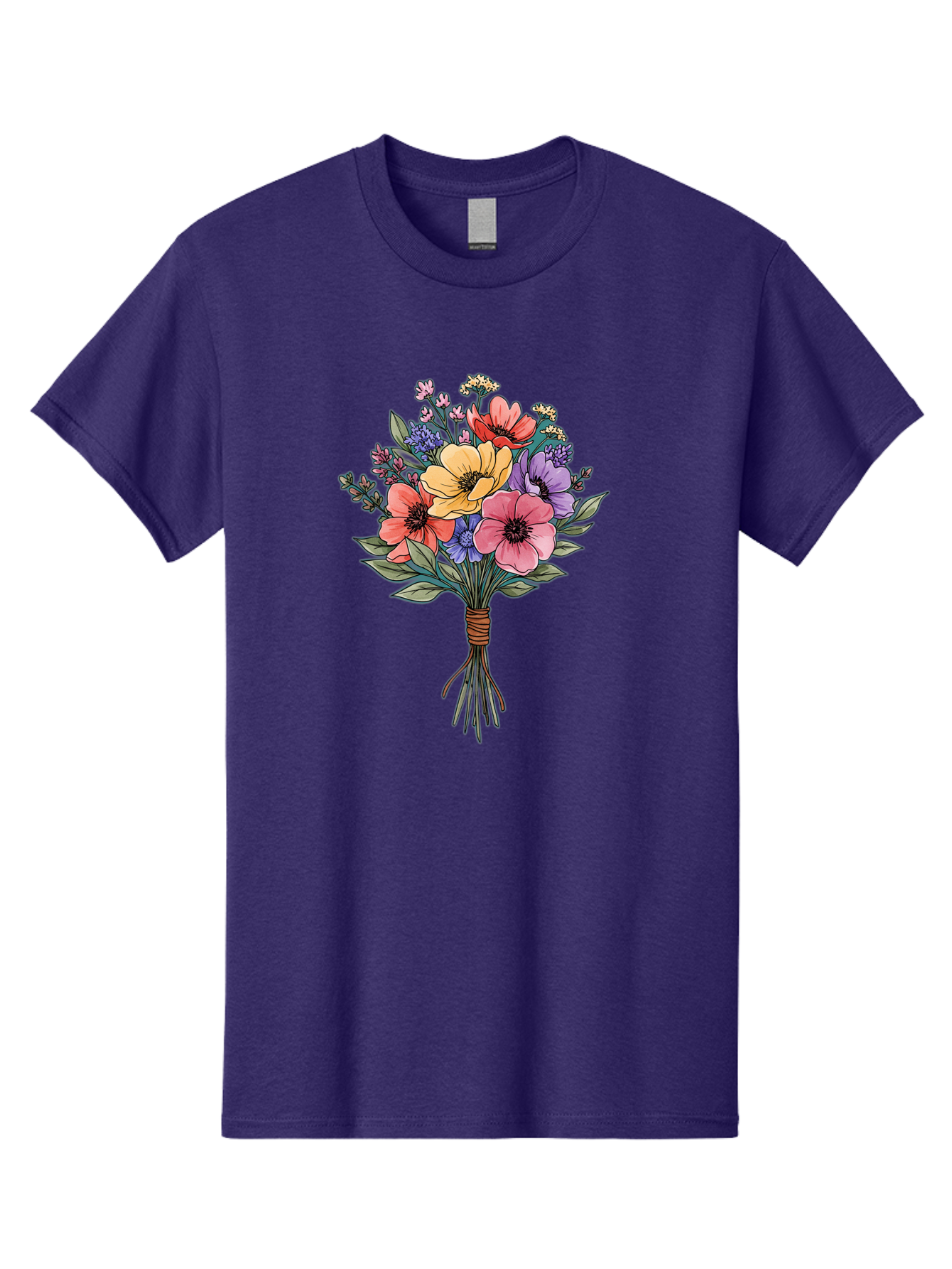 Illustrated-Flower-Bouquet Men'S Graphic Tee, 100% Cotton, Comfortable Casual Summer Wear, Machine Washable, Vintage Camera, Old Camera, Antique Camera, Black Camera, Classic Photography, Photography Equipment, Nostalgic Device, Film Camera, Baf150