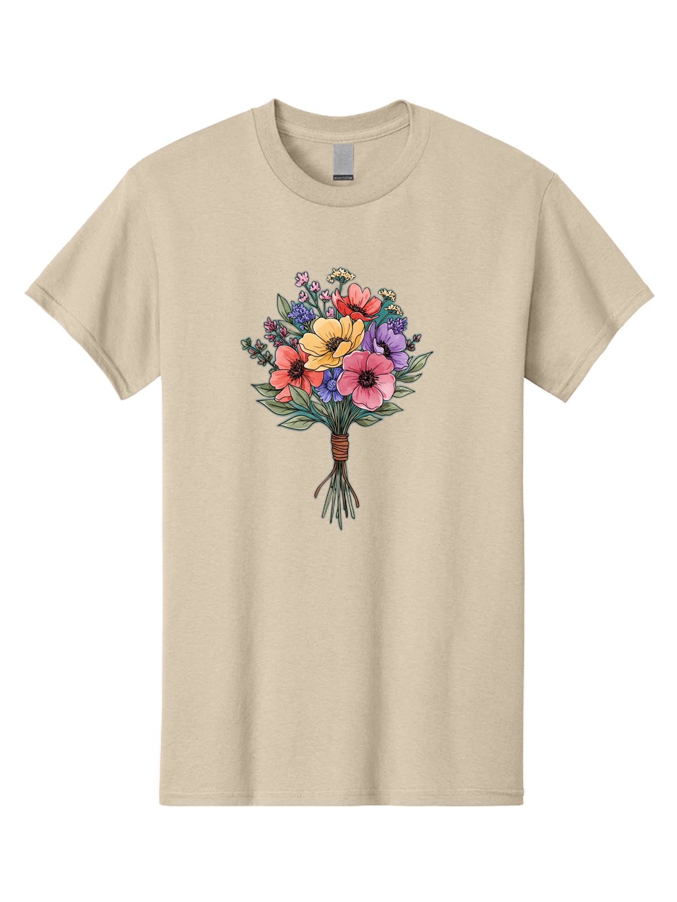 Illustrated-Flower-Bouquet Men'S Graphic Tee, 100% Cotton, Comfortable Casual Summer Wear, Machine Washable, Vintage Camera, Old Camera, Antique Camera, Black Camera, Classic Photography, Photography Equipment, Nostalgic Device, Film Camera, Baf150