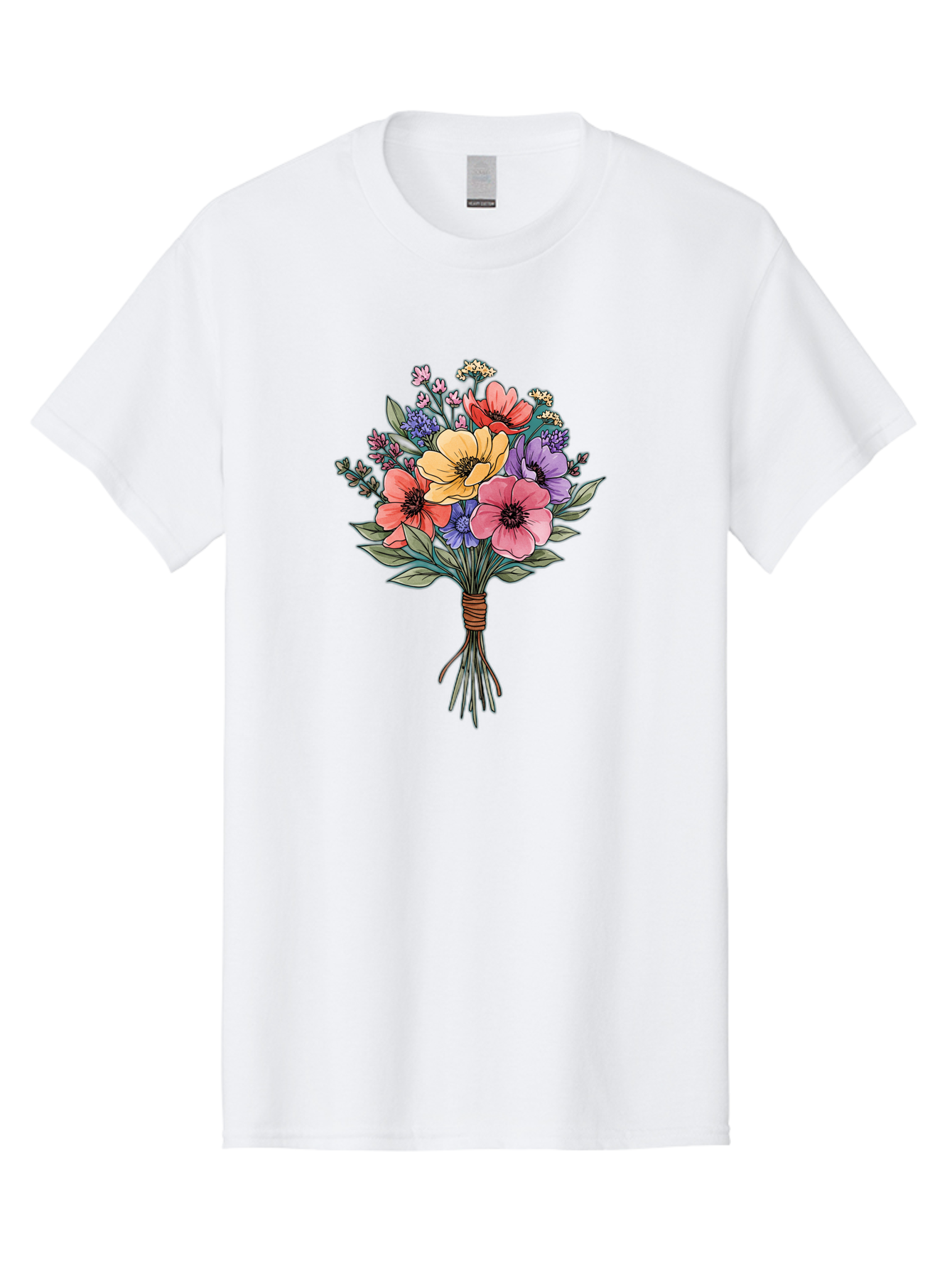 Illustrated-Flower-Bouquet Men'S Graphic Tee, 100% Cotton, Comfortable Casual Summer Wear, Machine Washable, Vintage Camera, Old Camera, Antique Camera, Black Camera, Classic Photography, Photography Equipment, Nostalgic Device, Film Camera, Baf150