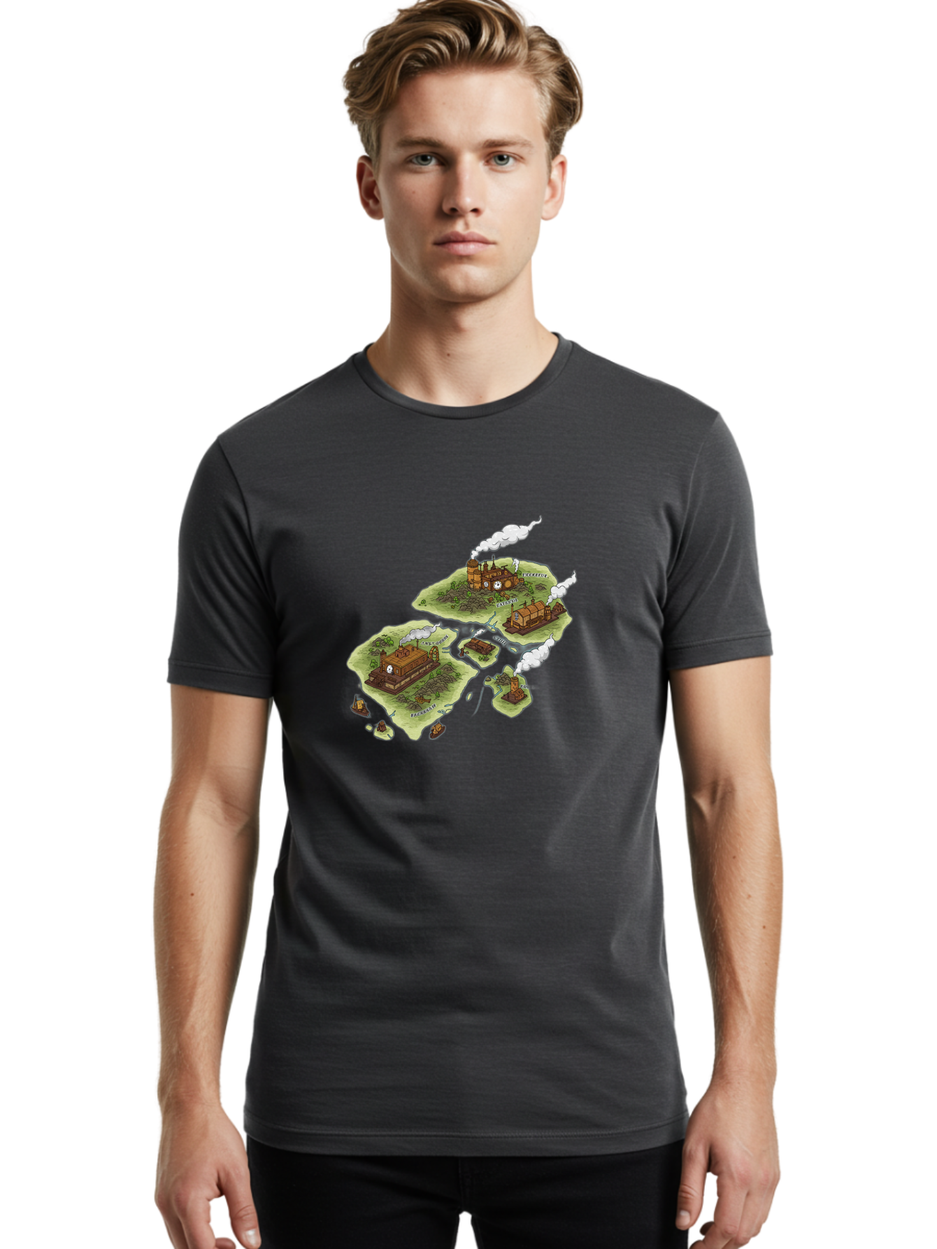 Industrial-Islands Men'S Graphic Tee, 100% Cotton, Comfortable Casual Summer Wear, Machine Washable, Vintage Camera, Old Camera, Antique Camera, Black Camera, Classic Photography, Photography Equipment, Nostalgic Device, Film Camera, Baf151