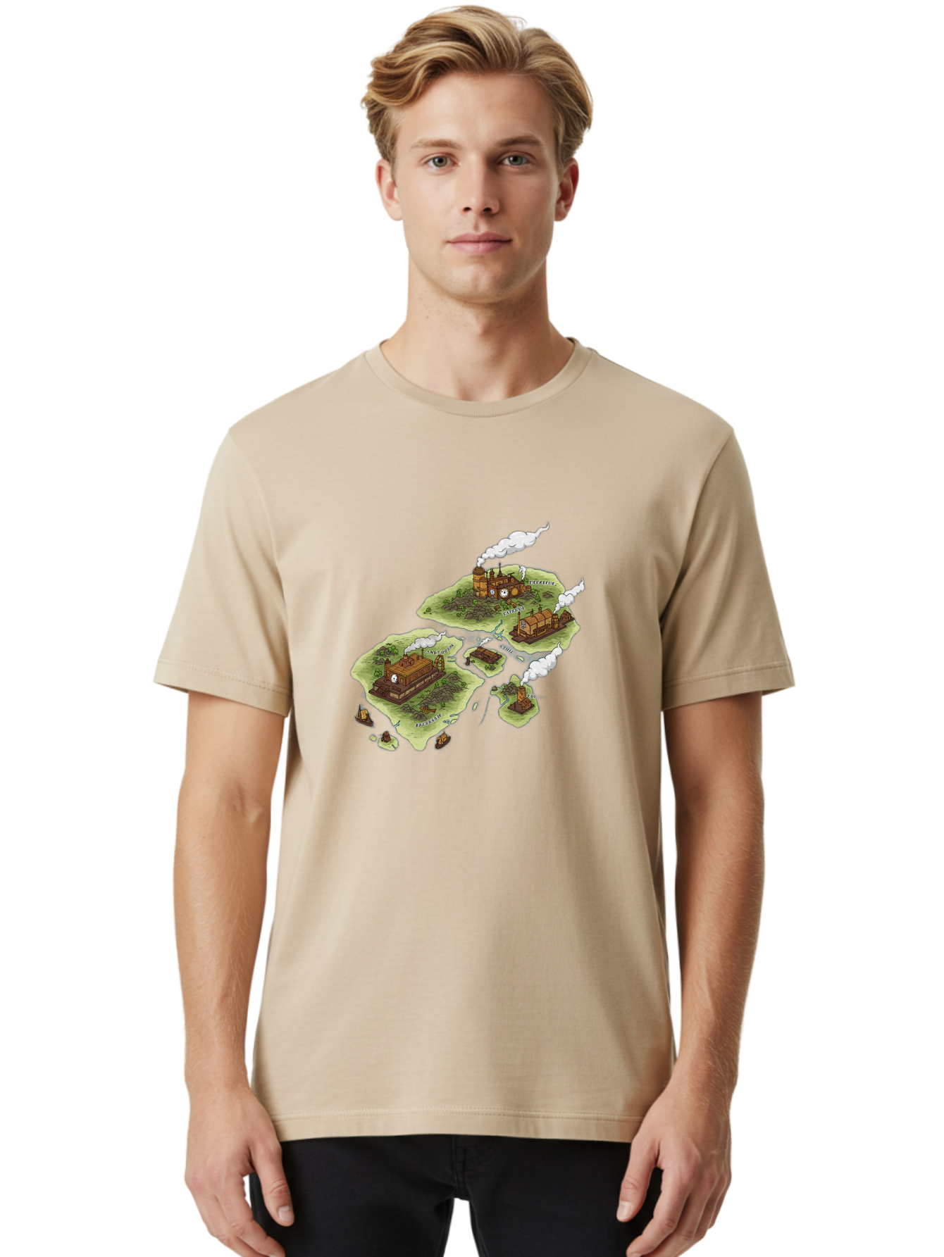 Industrial-Islands Men'S Graphic Tee, 100% Cotton, Comfortable Casual Summer Wear, Machine Washable, Vintage Camera, Old Camera, Antique Camera, Black Camera, Classic Photography, Photography Equipment, Nostalgic Device, Film Camera, Baf151