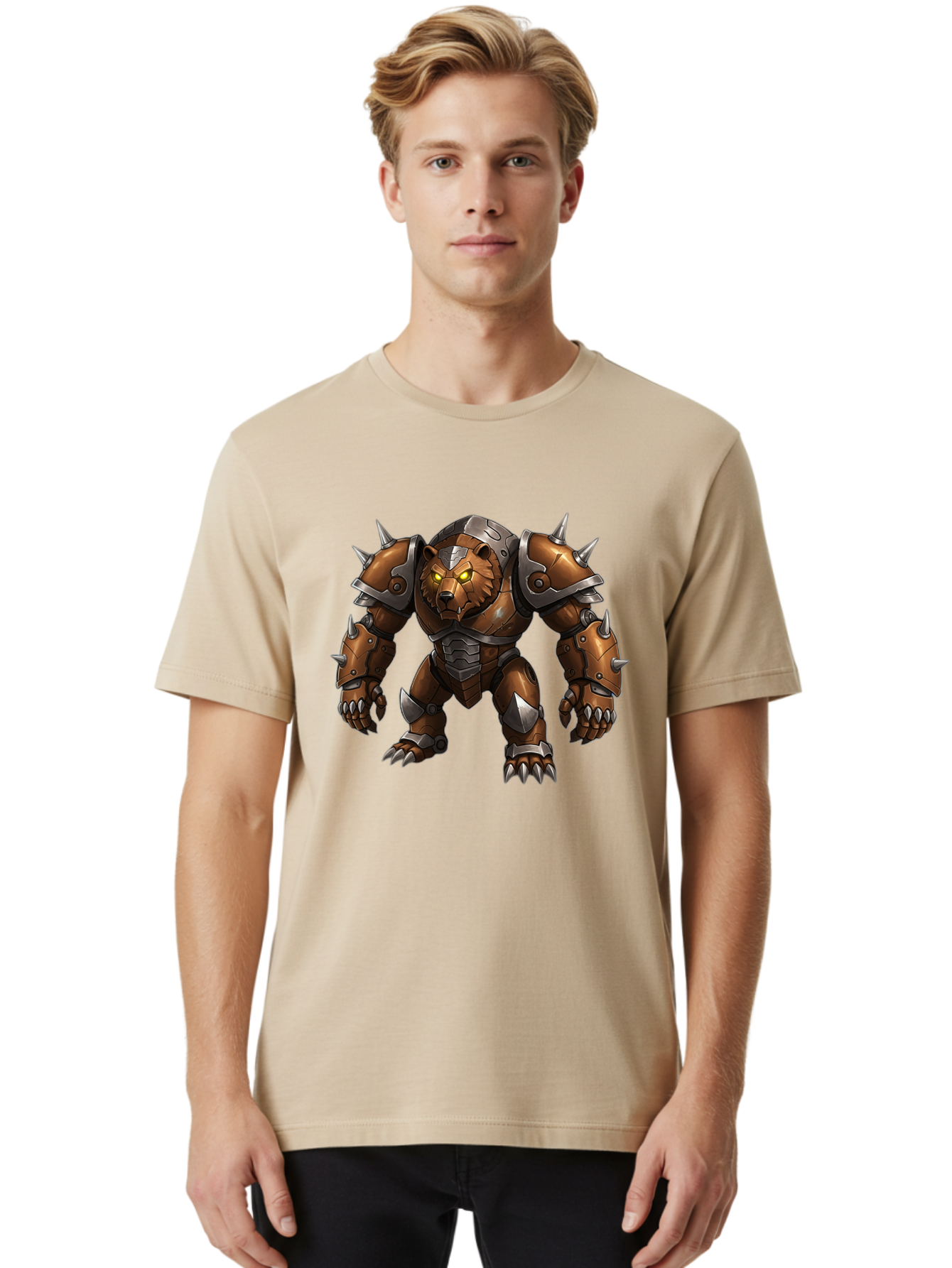 Iron-Bear Men'S Graphic Tee, 100% Cotton, Comfortable Casual Summer Wear, Machine Washable, Vintage Camera, Old Camera, Antique Camera, Black Camera, Classic Photography, Photography Equipment, Nostalgic Device, Film Camera, Camera Art Baf152