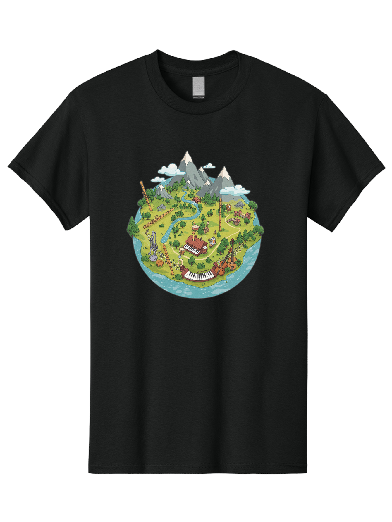 Island-Music-Scene Men'S Graphic Tee, 100% Cotton, Comfortable Casual Summer Wear, Machine Washable, Vintage Camera, Old Camera, Antique Camera, Black Camera, Classic Photography, Photography Equipment, Nostalgic Device, Film Camera, Baf153