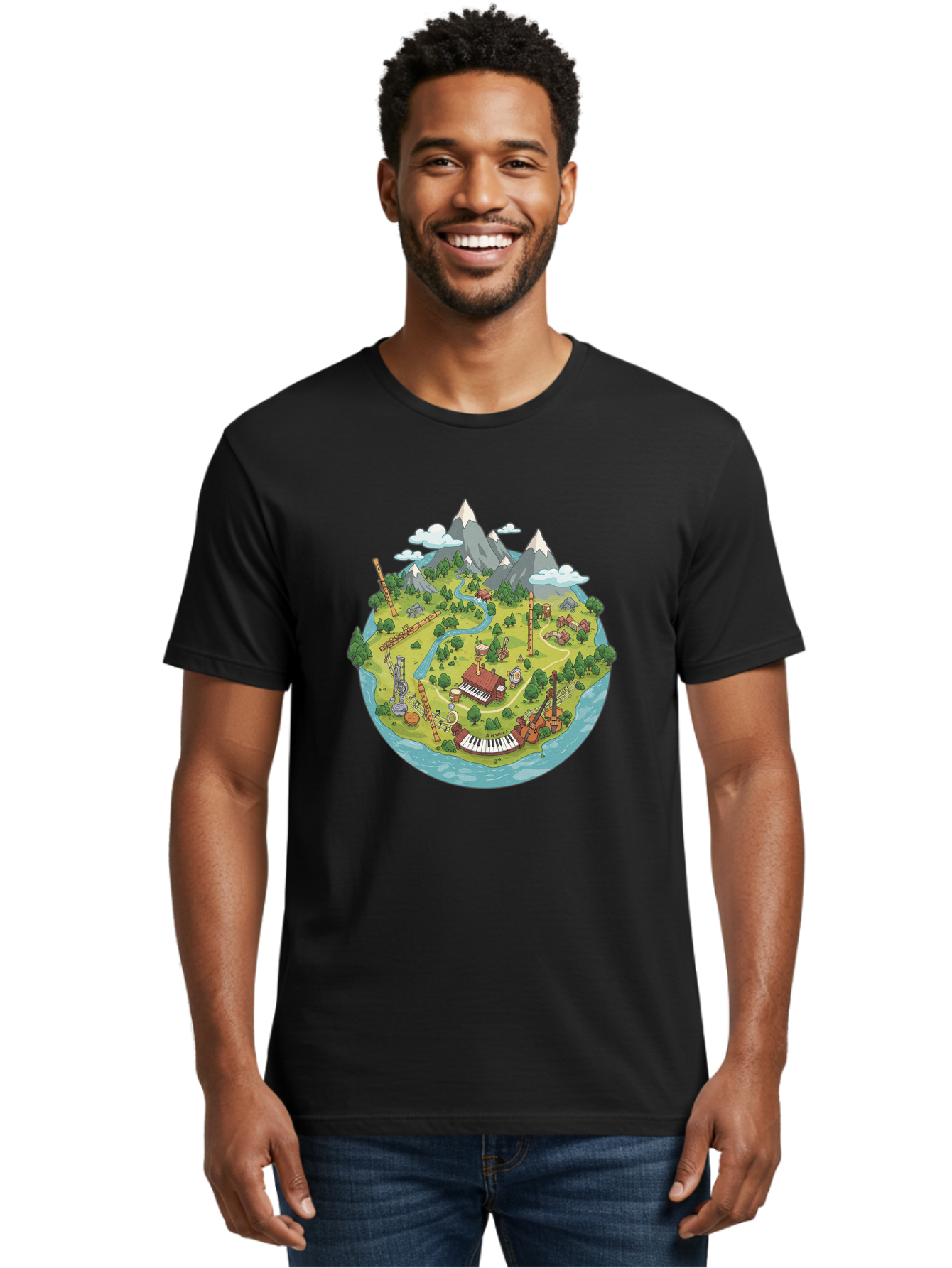 Island-Music-Scene Men'S Graphic Tee, 100% Cotton, Comfortable Casual Summer Wear, Machine Washable, Vintage Camera, Old Camera, Antique Camera, Black Camera, Classic Photography, Photography Equipment, Nostalgic Device, Film Camera, Baf153