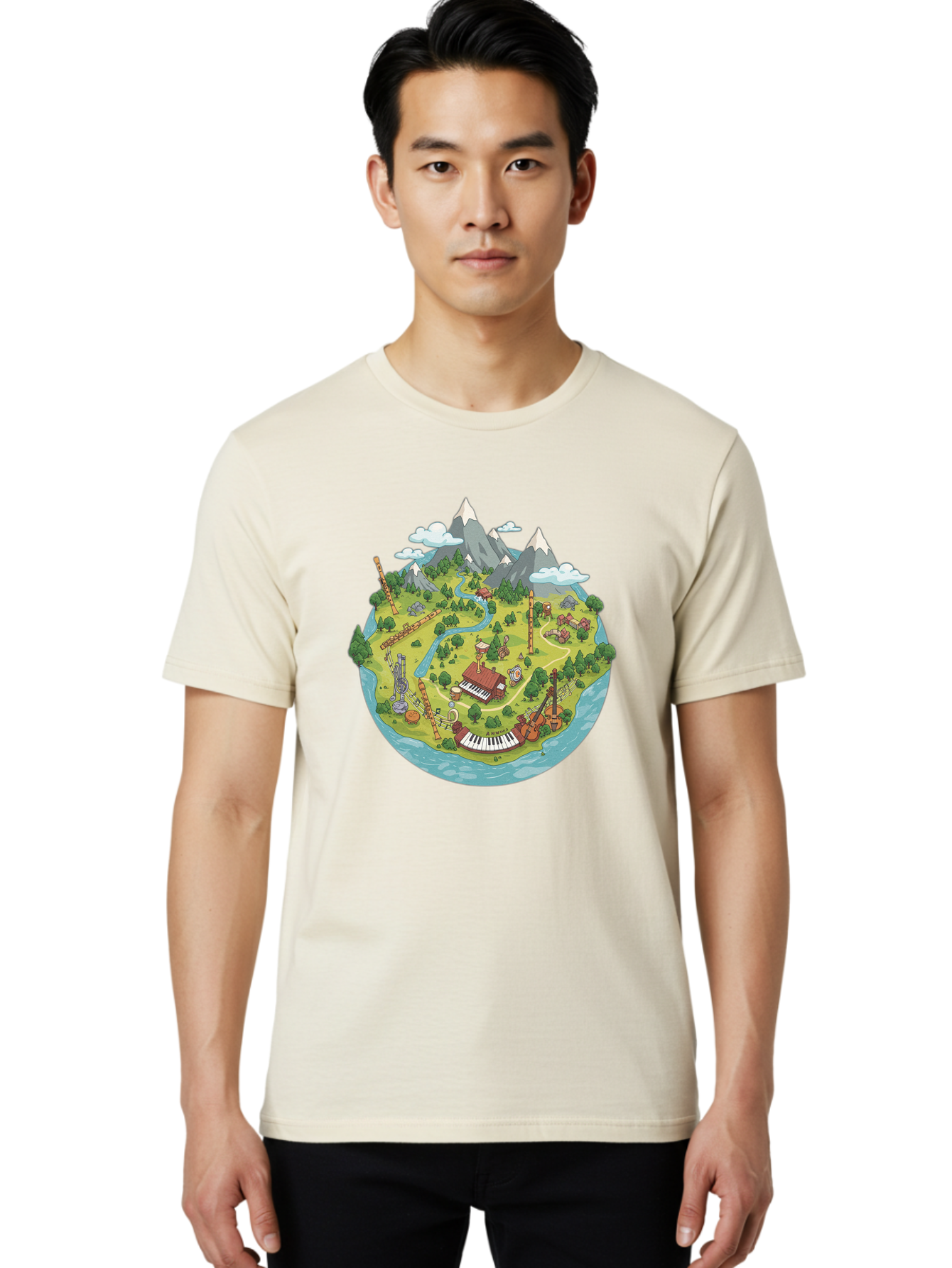Island-Music-Scene Men'S Graphic Tee, 100% Cotton, Comfortable Casual Summer Wear, Machine Washable, Vintage Camera, Old Camera, Antique Camera, Black Camera, Classic Photography, Photography Equipment, Nostalgic Device, Film Camera, Baf153