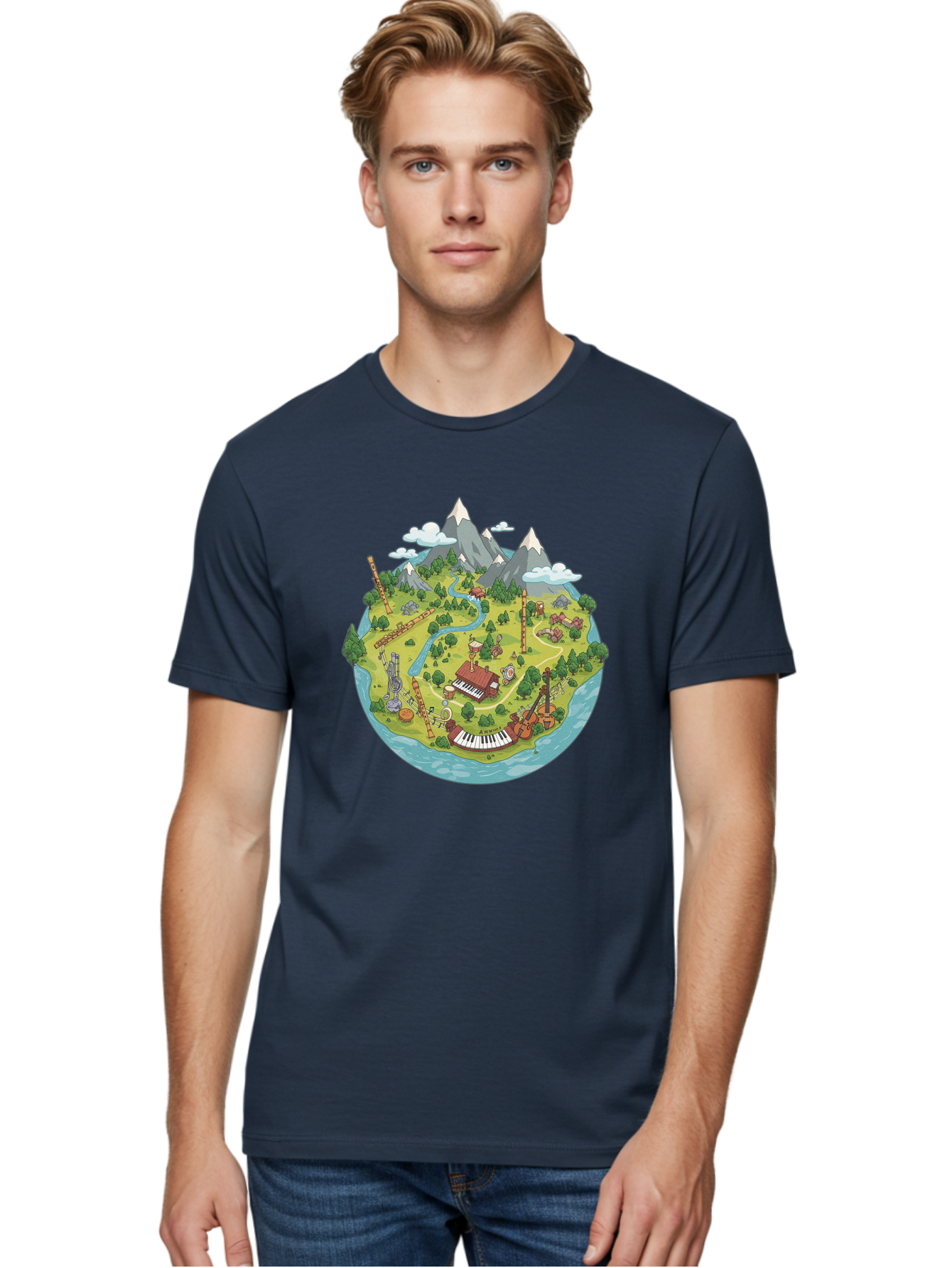 Island-Music-Scene Men'S Graphic Tee, 100% Cotton, Comfortable Casual Summer Wear, Machine Washable, Vintage Camera, Old Camera, Antique Camera, Black Camera, Classic Photography, Photography Equipment, Nostalgic Device, Film Camera, Baf153