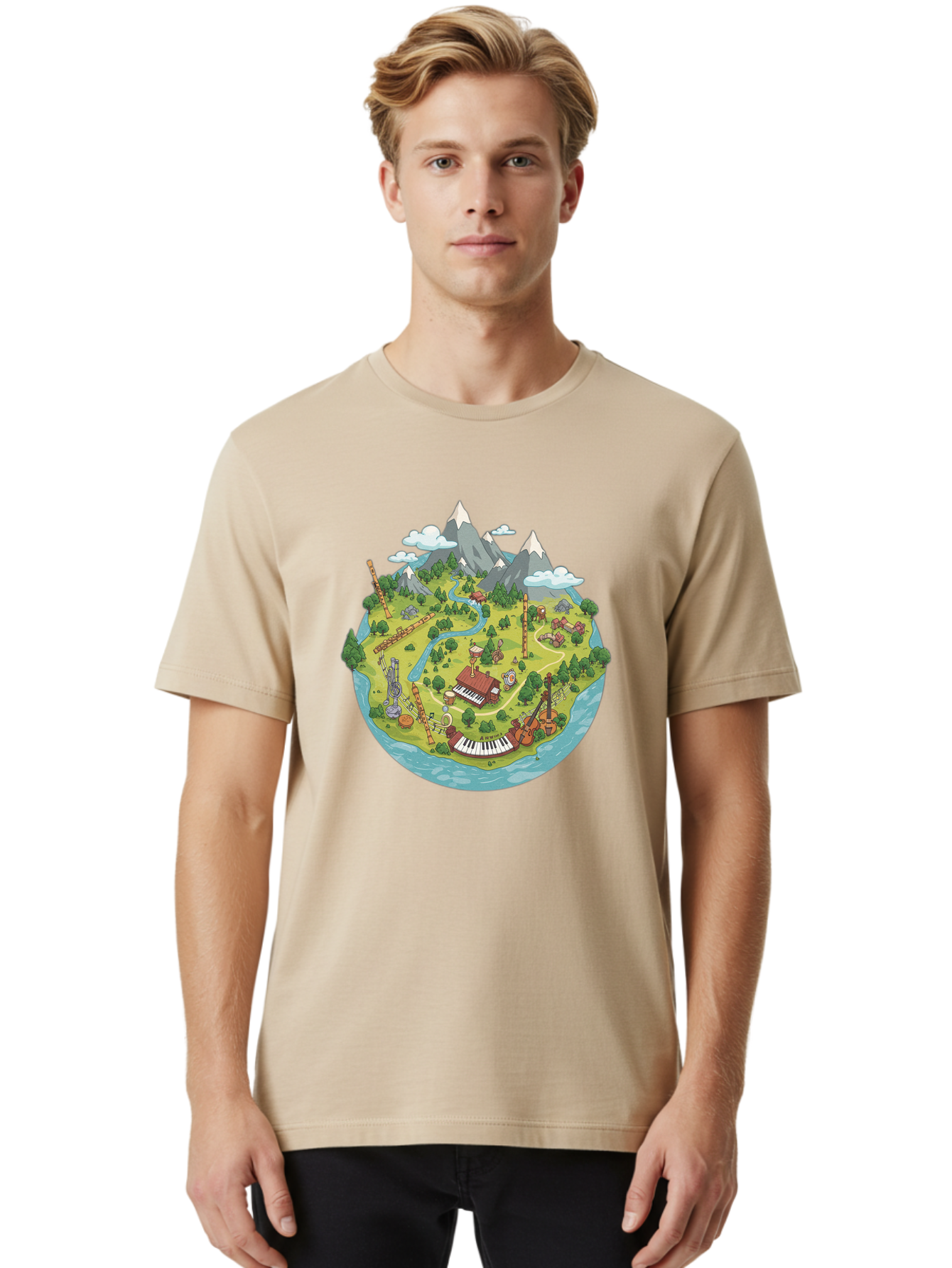 Island-Music-Scene Men'S Graphic Tee, 100% Cotton, Comfortable Casual Summer Wear, Machine Washable, Vintage Camera, Old Camera, Antique Camera, Black Camera, Classic Photography, Photography Equipment, Nostalgic Device, Film Camera, Baf153