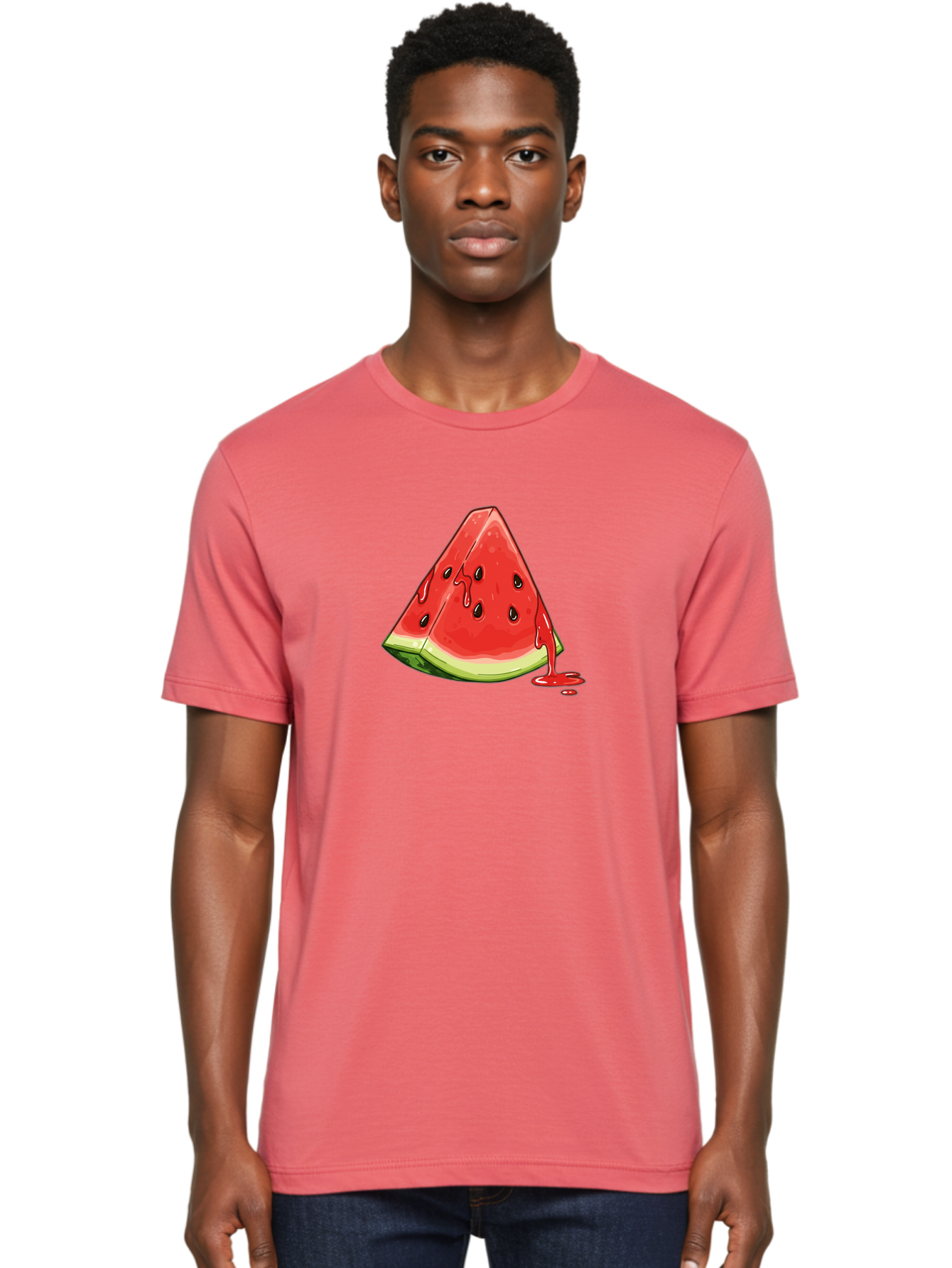 Juicy-Watermelon-Slice Men'S Graphic Tee, 100% Cotton, Comfortable Casual Summer Wear, Machine Washable, Vintage Camera, Old Camera, Antique Camera, Black Camera, Classic Photography, Photography Equipment, Nostalgic Device, Film Camera, Baf156