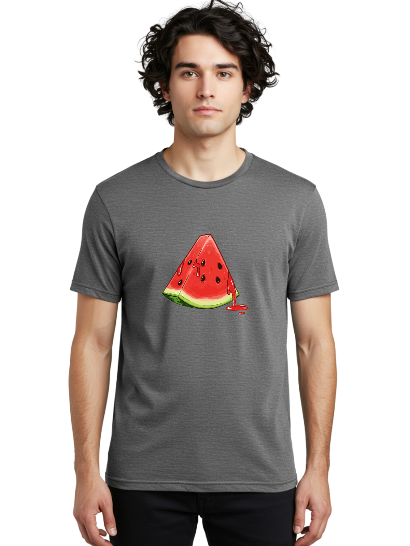 Juicy-Watermelon-Slice Men'S Graphic Tee, 100% Cotton, Comfortable Casual Summer Wear, Machine Washable, Vintage Camera, Old Camera, Antique Camera, Black Camera, Classic Photography, Photography Equipment, Nostalgic Device, Film Camera, Baf156