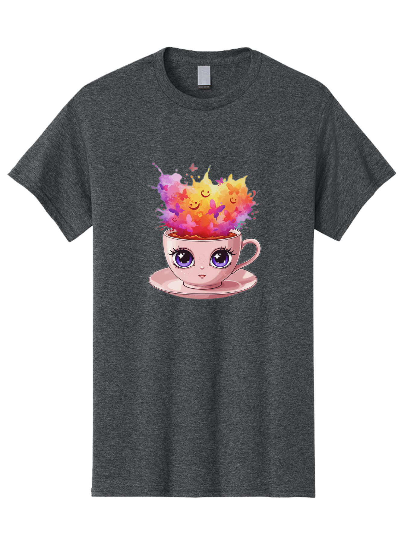 Kawaii-Coffee-Cup Men'S Graphic Tee, 100% Cotton, Comfortable Casual Summer Wear, Machine Washable, Vintage Camera, Old Camera, Antique Camera, Black Camera, Classic Photography, Photography Equipment, Nostalgic Device, Film Camera, Camera Art Baf158