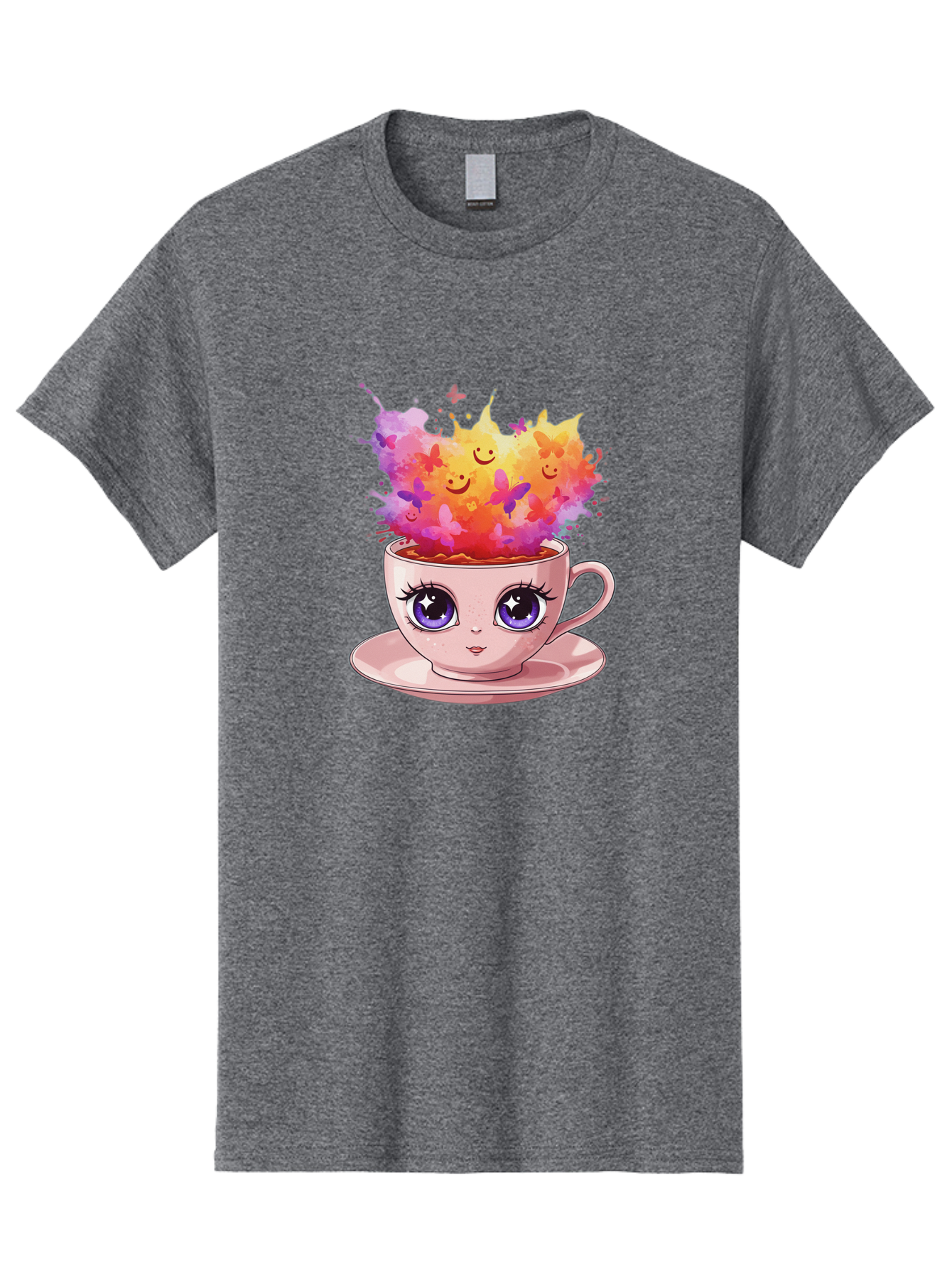 Kawaii-Coffee-Cup Men'S Graphic Tee, 100% Cotton, Comfortable Casual Summer Wear, Machine Washable, Vintage Camera, Old Camera, Antique Camera, Black Camera, Classic Photography, Photography Equipment, Nostalgic Device, Film Camera, Camera Art Baf158