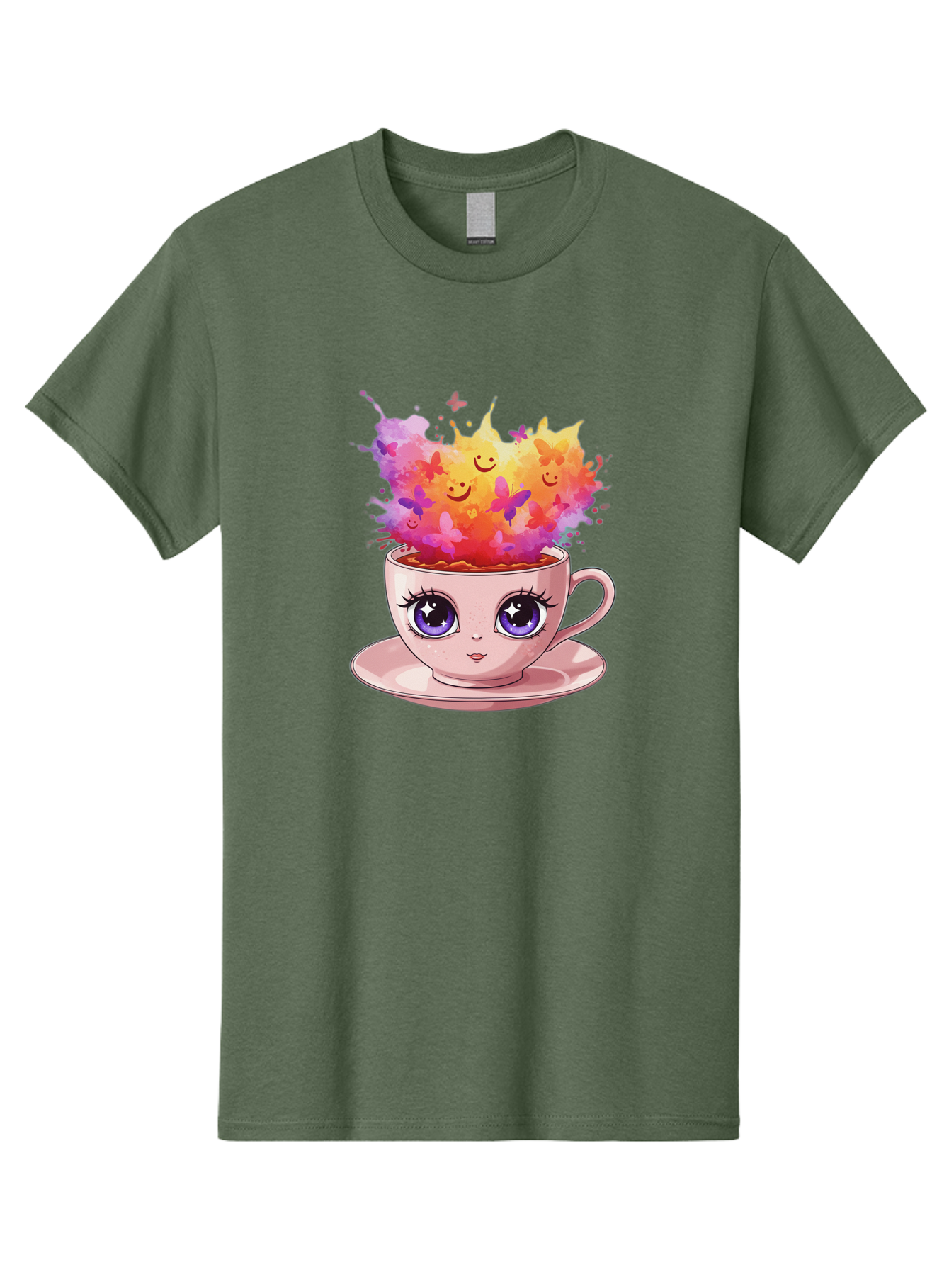 Kawaii-Coffee-Cup Men'S Graphic Tee, 100% Cotton, Comfortable Casual Summer Wear, Machine Washable, Vintage Camera, Old Camera, Antique Camera, Black Camera, Classic Photography, Photography Equipment, Nostalgic Device, Film Camera, Camera Art Baf158