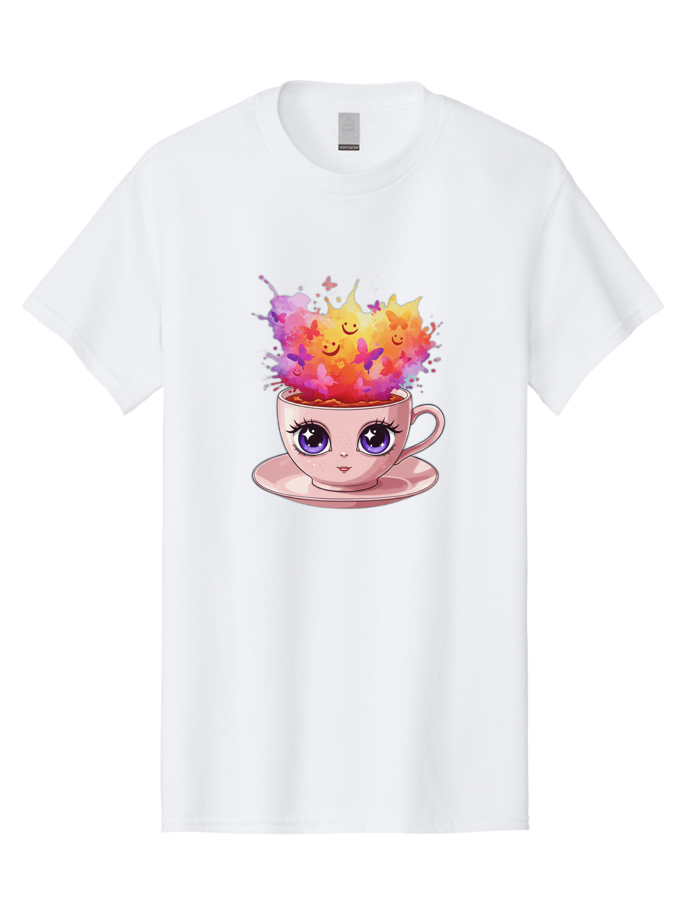 Kawaii-Coffee-Cup Men'S Graphic Tee, 100% Cotton, Comfortable Casual Summer Wear, Machine Washable, Vintage Camera, Old Camera, Antique Camera, Black Camera, Classic Photography, Photography Equipment, Nostalgic Device, Film Camera, Camera Art Baf158