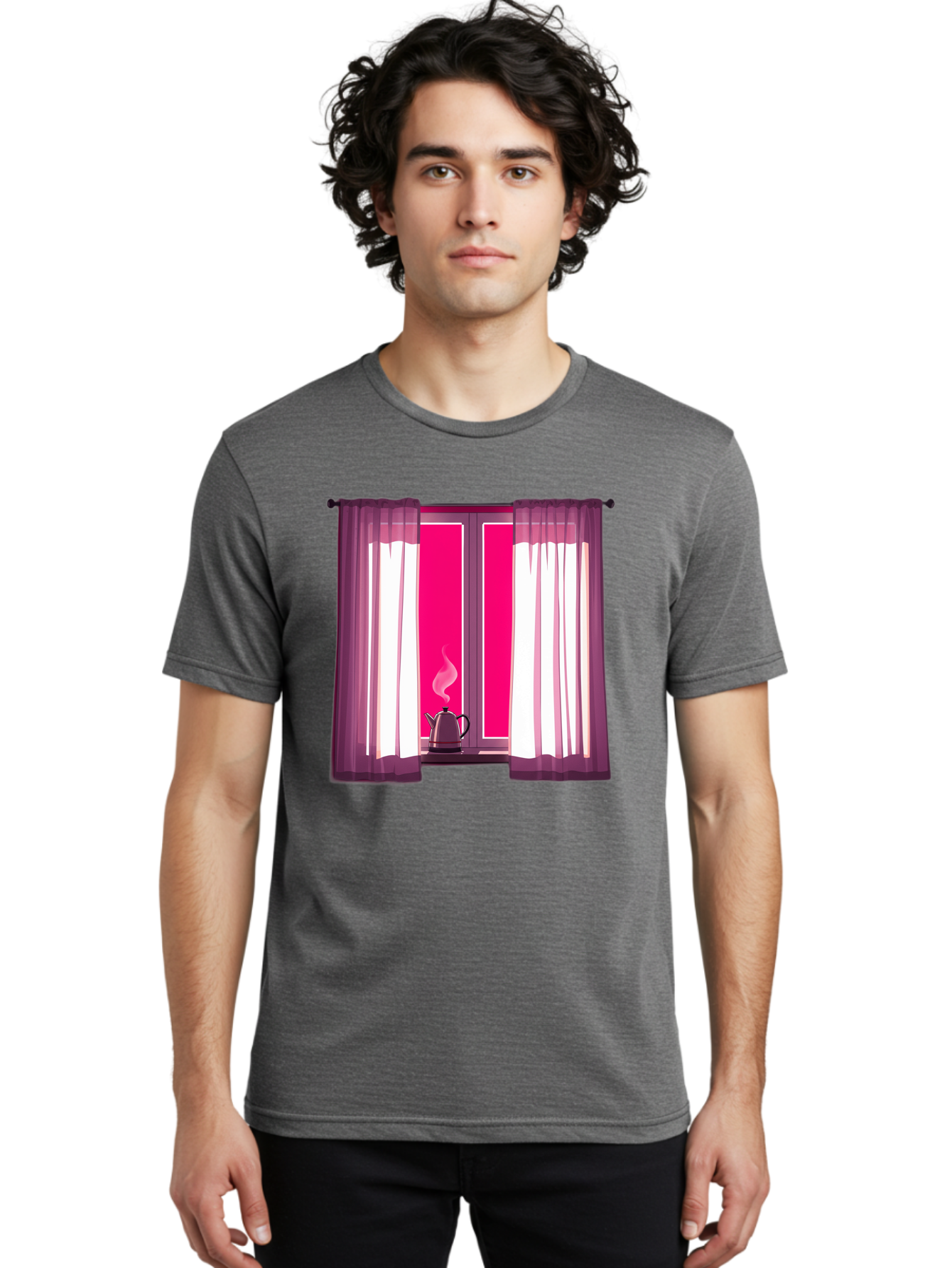 Kettle-On-Windowsill Men'S Graphic Tee, 100% Cotton, Comfortable Casual Summer Wear, Machine Washable, Vintage Camera, Old Camera, Antique Camera, Black Camera, Classic Photography, Photography Equipment, Nostalgic Device, Film Camera, Baf161