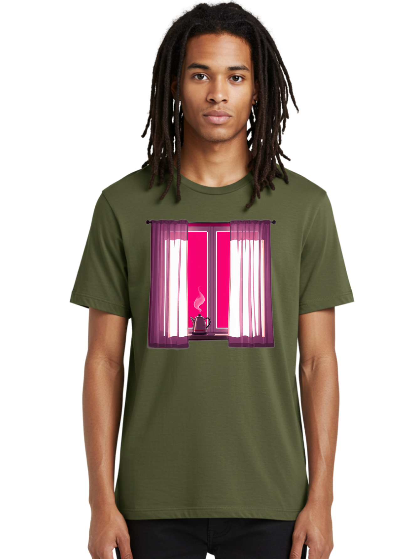 Kettle-On-Windowsill Men'S Graphic Tee, 100% Cotton, Comfortable Casual Summer Wear, Machine Washable, Vintage Camera, Old Camera, Antique Camera, Black Camera, Classic Photography, Photography Equipment, Nostalgic Device, Film Camera, Baf161