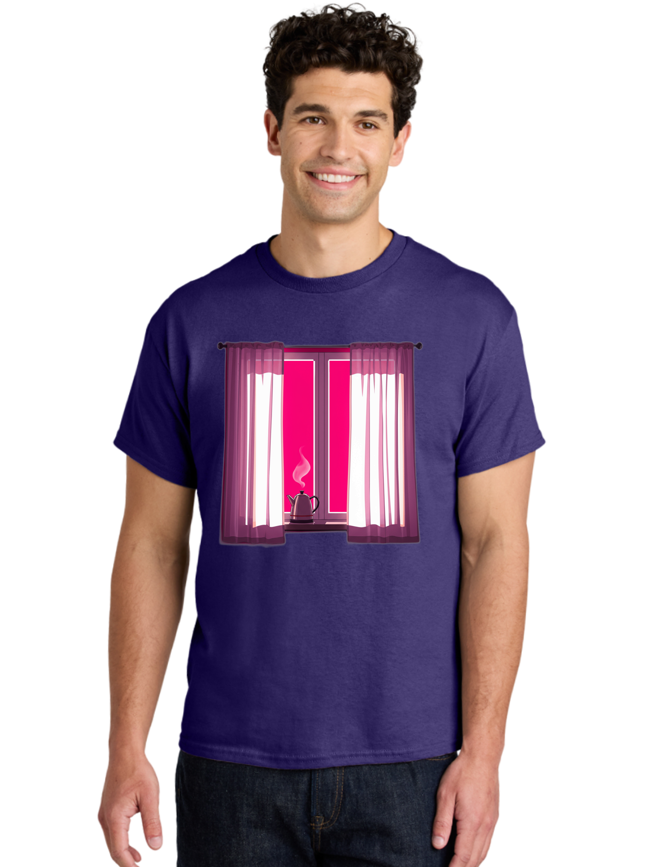 Kettle-On-Windowsill Men'S Graphic Tee, 100% Cotton, Comfortable Casual Summer Wear, Machine Washable, Vintage Camera, Old Camera, Antique Camera, Black Camera, Classic Photography, Photography Equipment, Nostalgic Device, Film Camera, Baf161