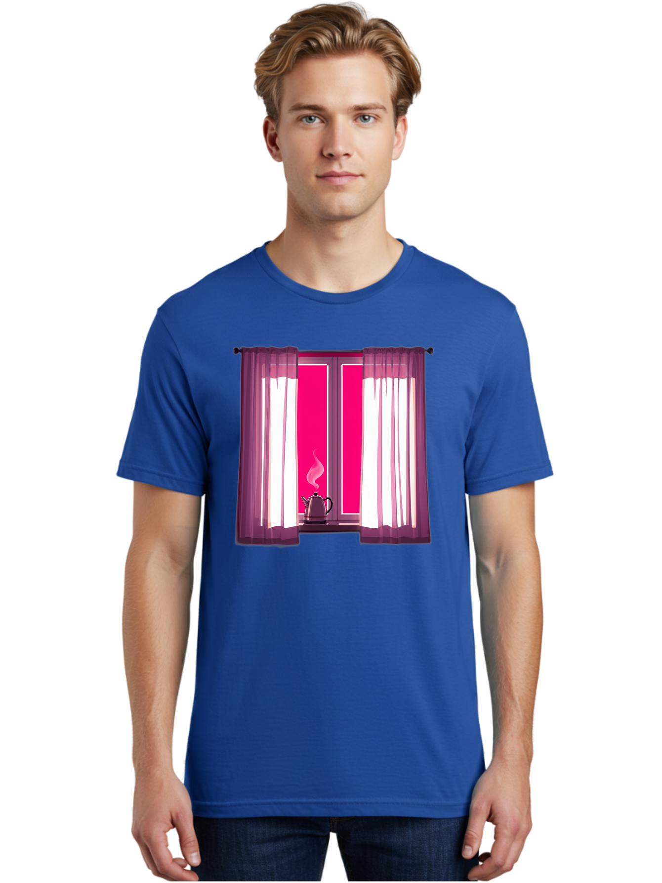 Kettle-On-Windowsill Men'S Graphic Tee, 100% Cotton, Comfortable Casual Summer Wear, Machine Washable, Vintage Camera, Old Camera, Antique Camera, Black Camera, Classic Photography, Photography Equipment, Nostalgic Device, Film Camera, Baf161