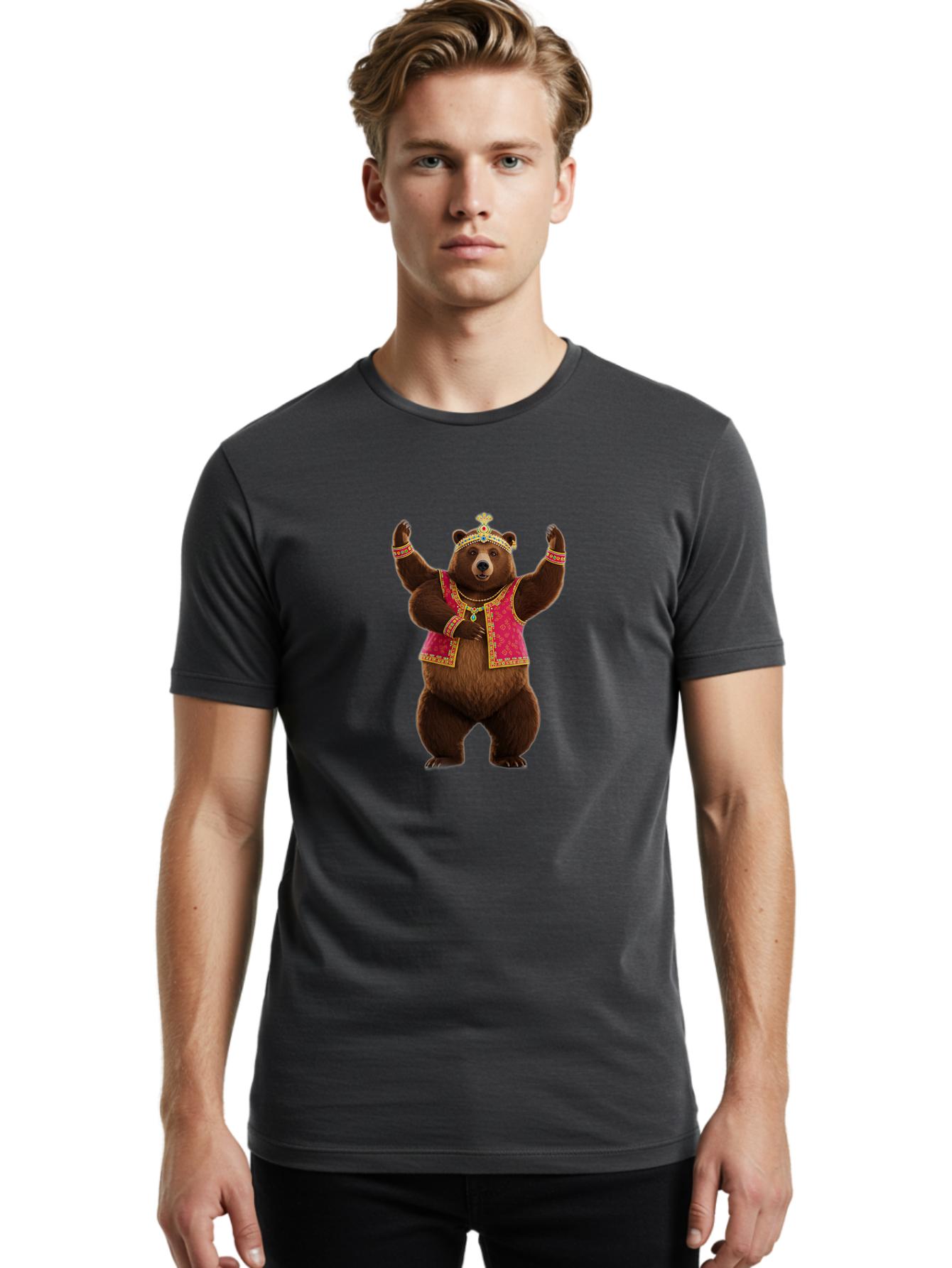 King-Bear Men'S Graphic Tee, 100% Cotton, Comfortable Casual Summer Wear, Machine Washable, Vintage Camera, Old Camera, Antique Camera, Black Camera, Classic Photography, Photography Equipment, Nostalgic Device, Film Camera, Camera Art Baf164