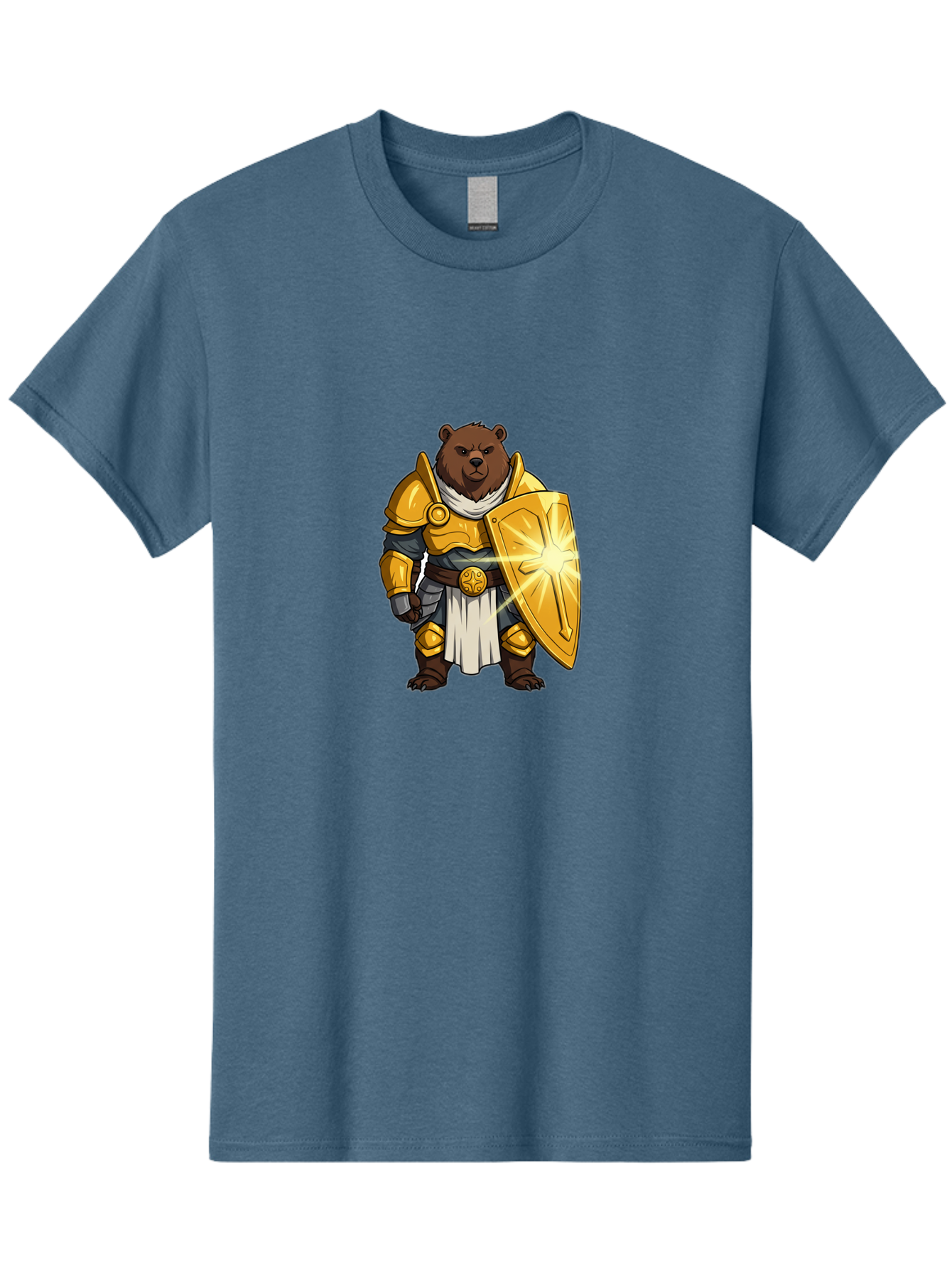Knight-Bear-1 Men'S Graphic Tee, 100% Cotton, Comfortable Casual Summer Wear, Machine Washable, Vintage Camera, Old Camera, Antique Camera, Black Camera, Classic Photography, Photography Equipment, Nostalgic Device, Film Camera, Camera Art Baf165