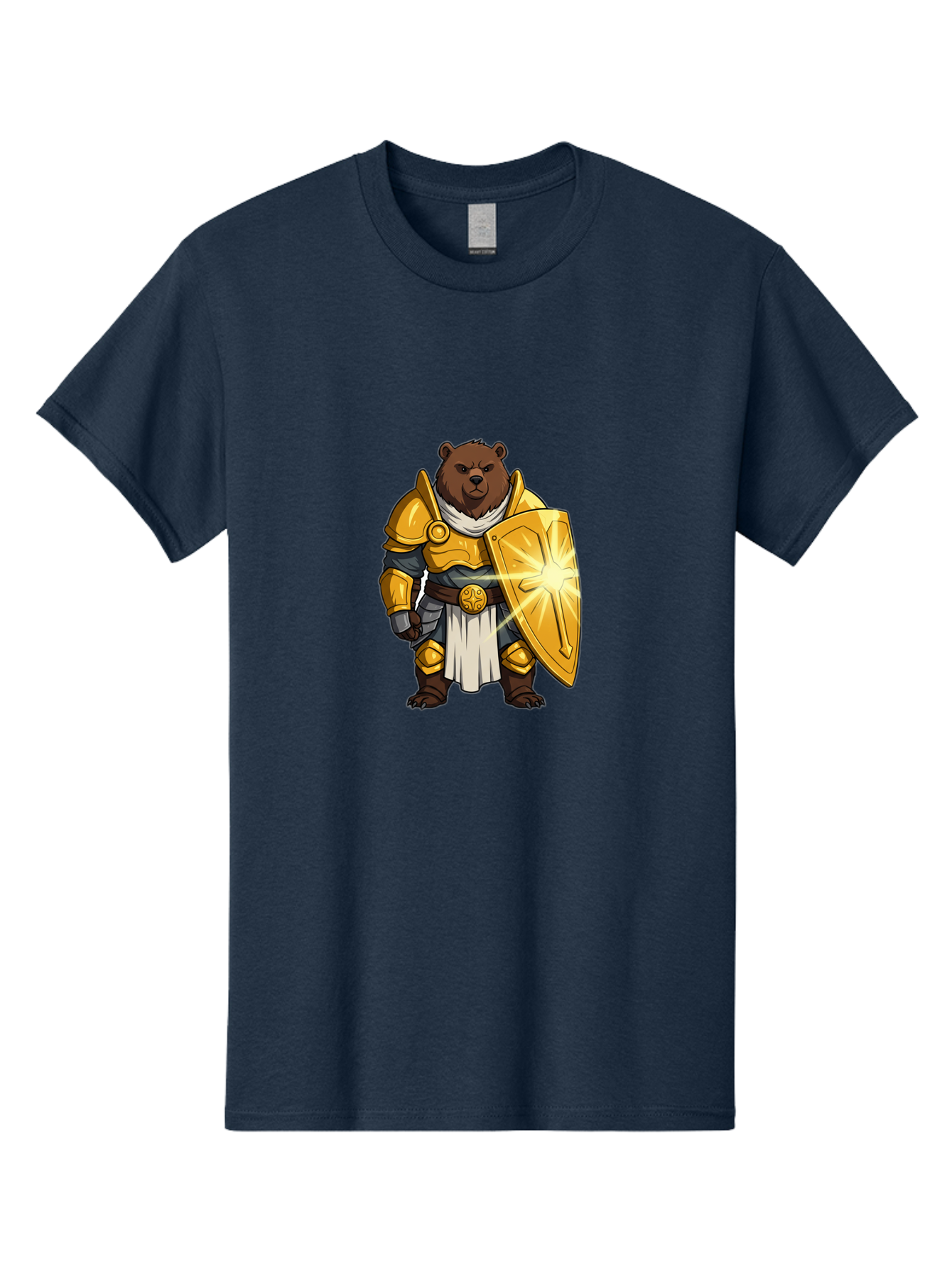 Knight-Bear-1 Men'S Graphic Tee, 100% Cotton, Comfortable Casual Summer Wear, Machine Washable, Vintage Camera, Old Camera, Antique Camera, Black Camera, Classic Photography, Photography Equipment, Nostalgic Device, Film Camera, Camera Art Baf165
