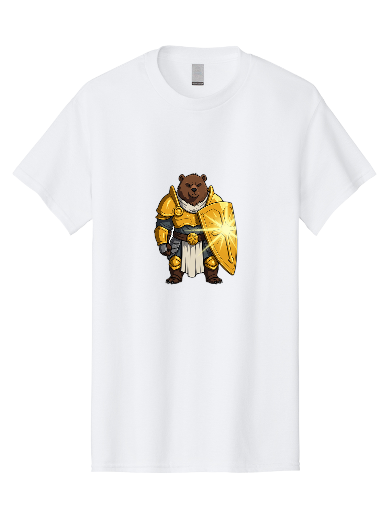 Knight-Bear-1 Men'S Graphic Tee, 100% Cotton, Comfortable Casual Summer Wear, Machine Washable, Vintage Camera, Old Camera, Antique Camera, Black Camera, Classic Photography, Photography Equipment, Nostalgic Device, Film Camera, Camera Art Baf165